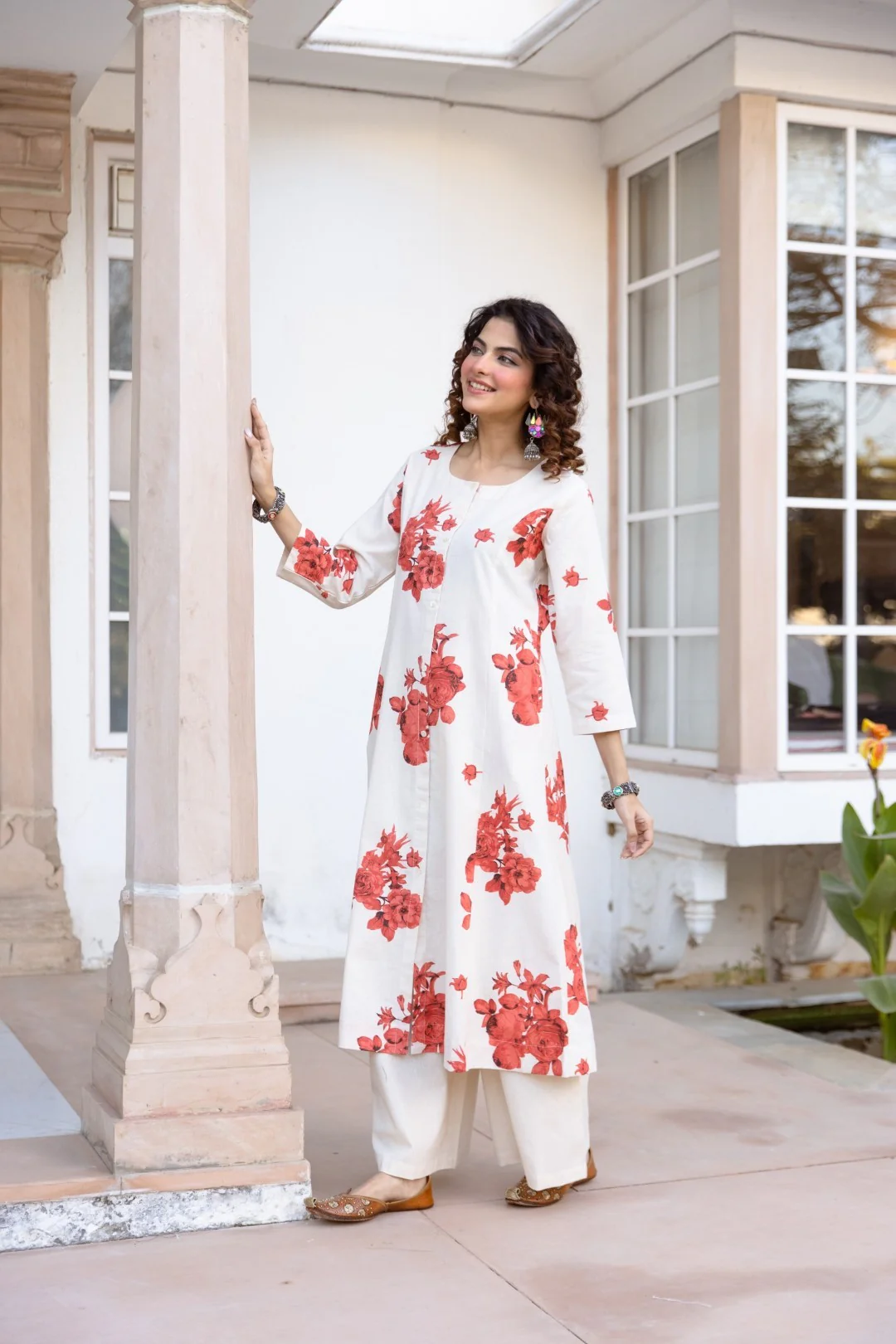 Karen maple cotton Kurta Pant set - Image 4