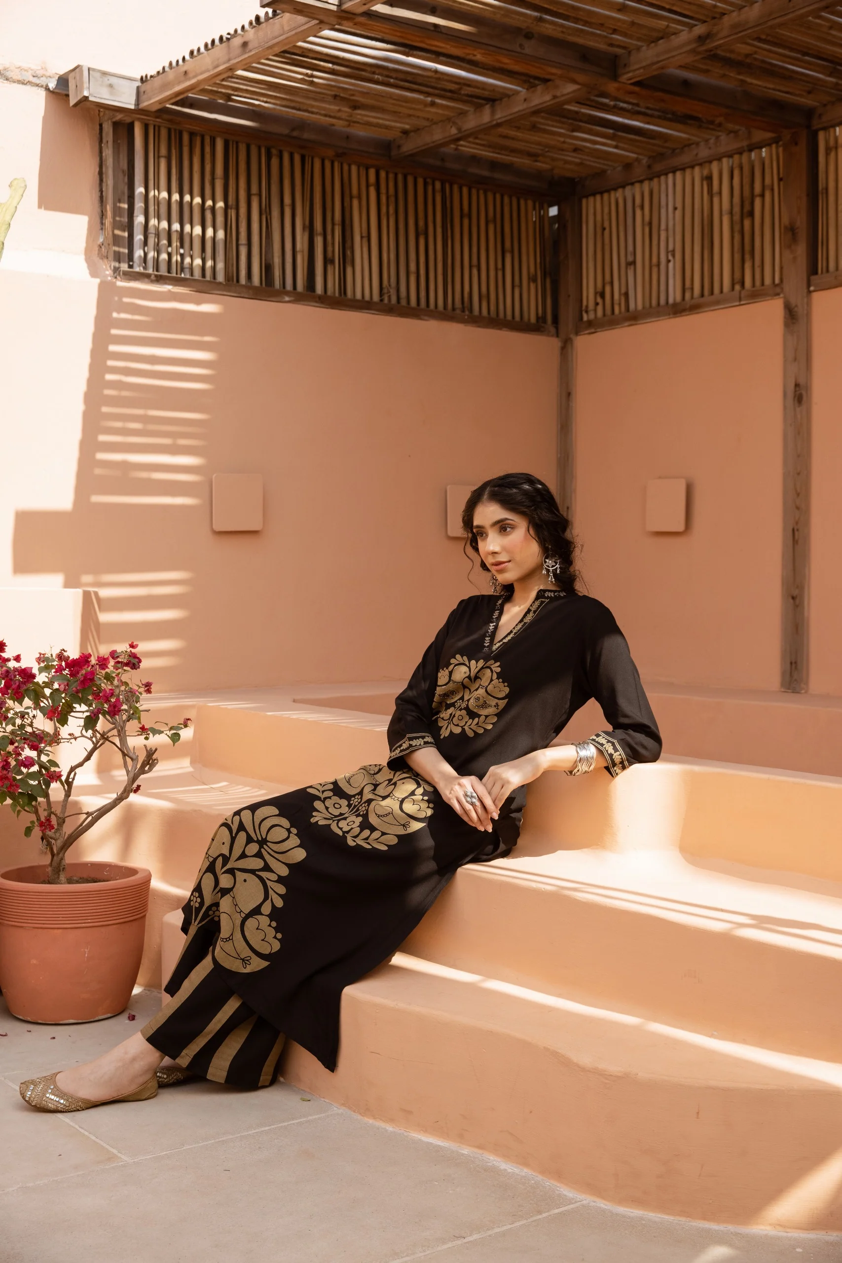 Bakul Pitch Printed Kurta Pant set - Image 7