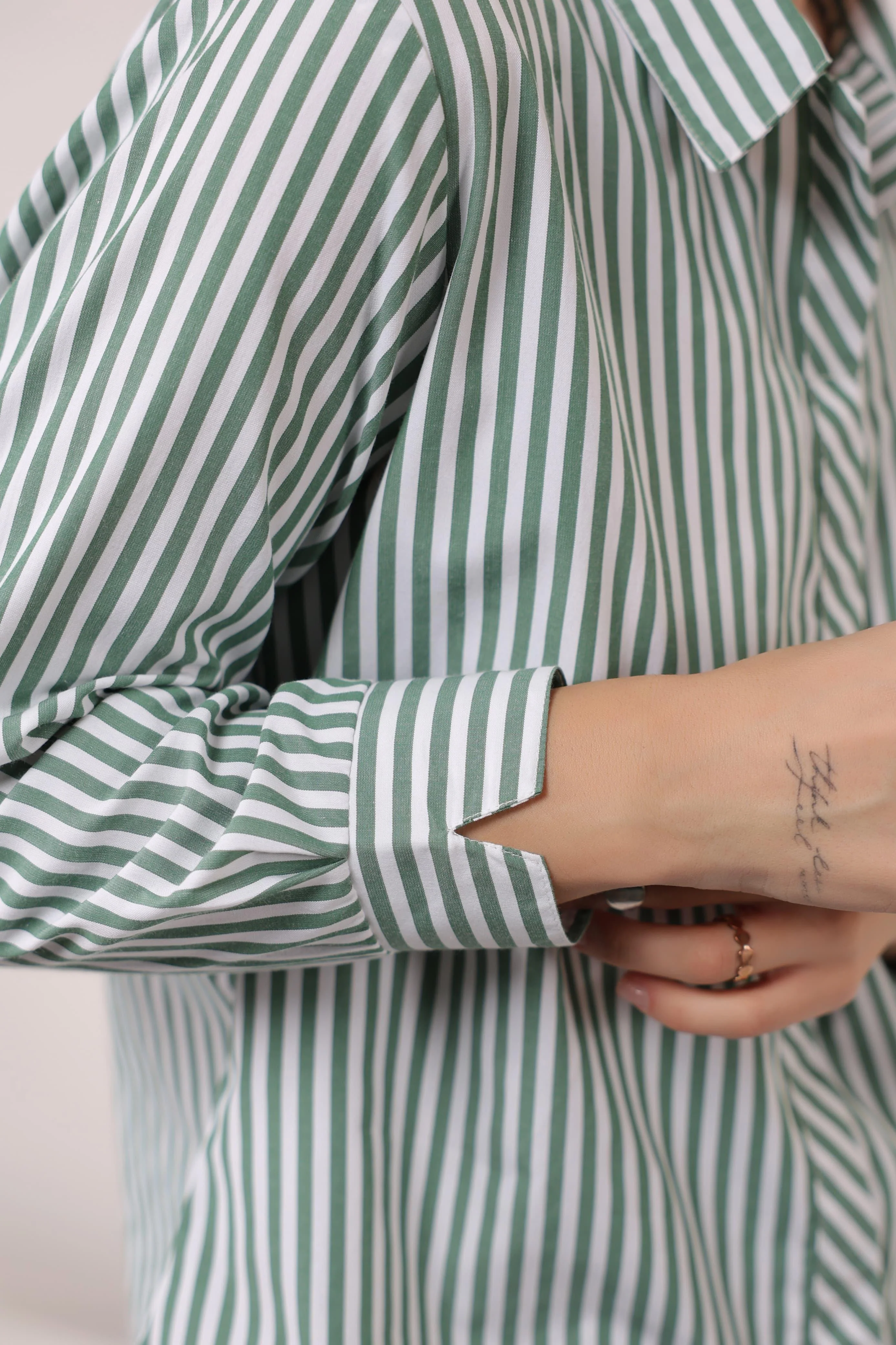 Kara Tiffany Stripes Cotton Shirt - Image 4