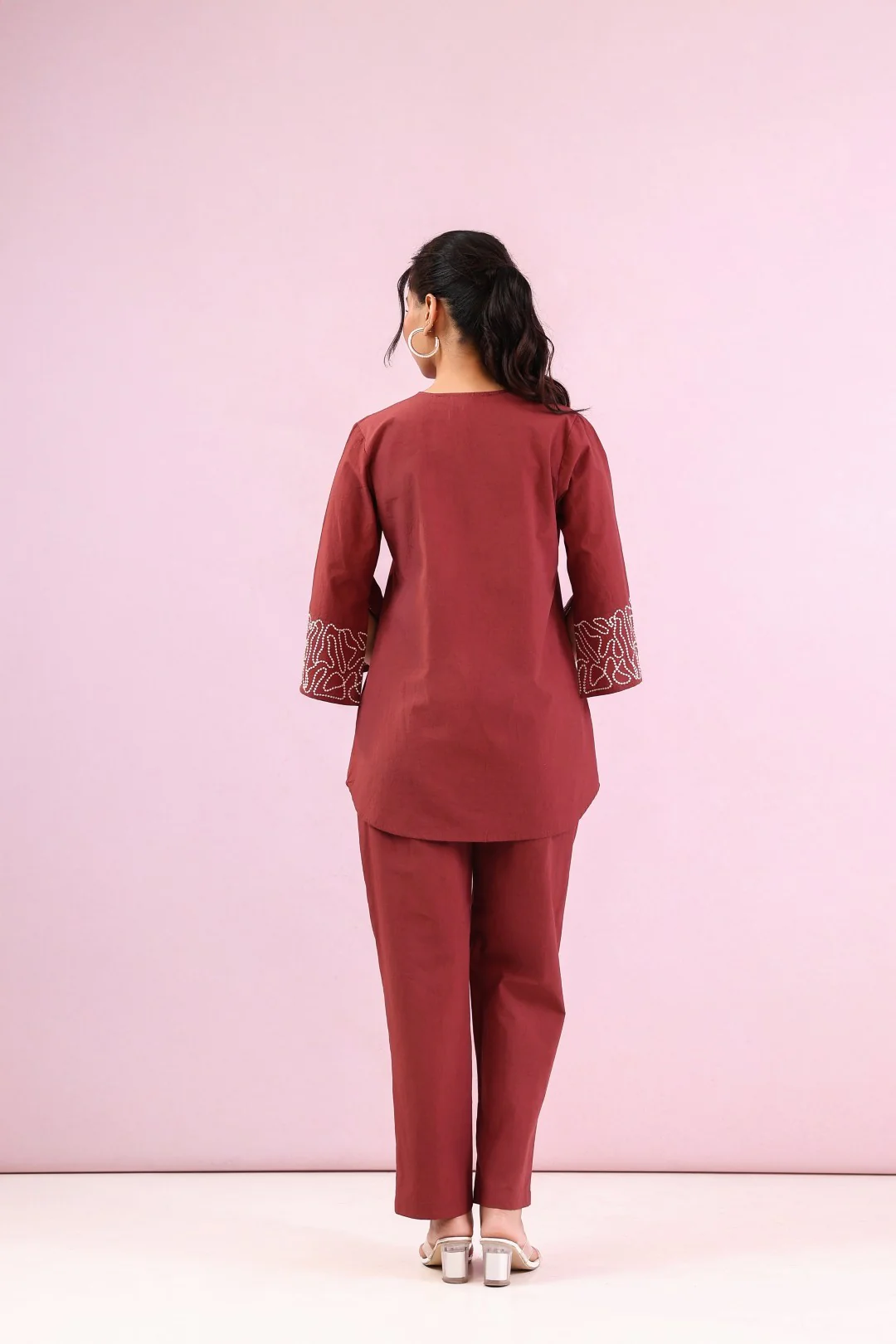 Raftar Jam Embroidery Cotton Co-ord Set - Image 3