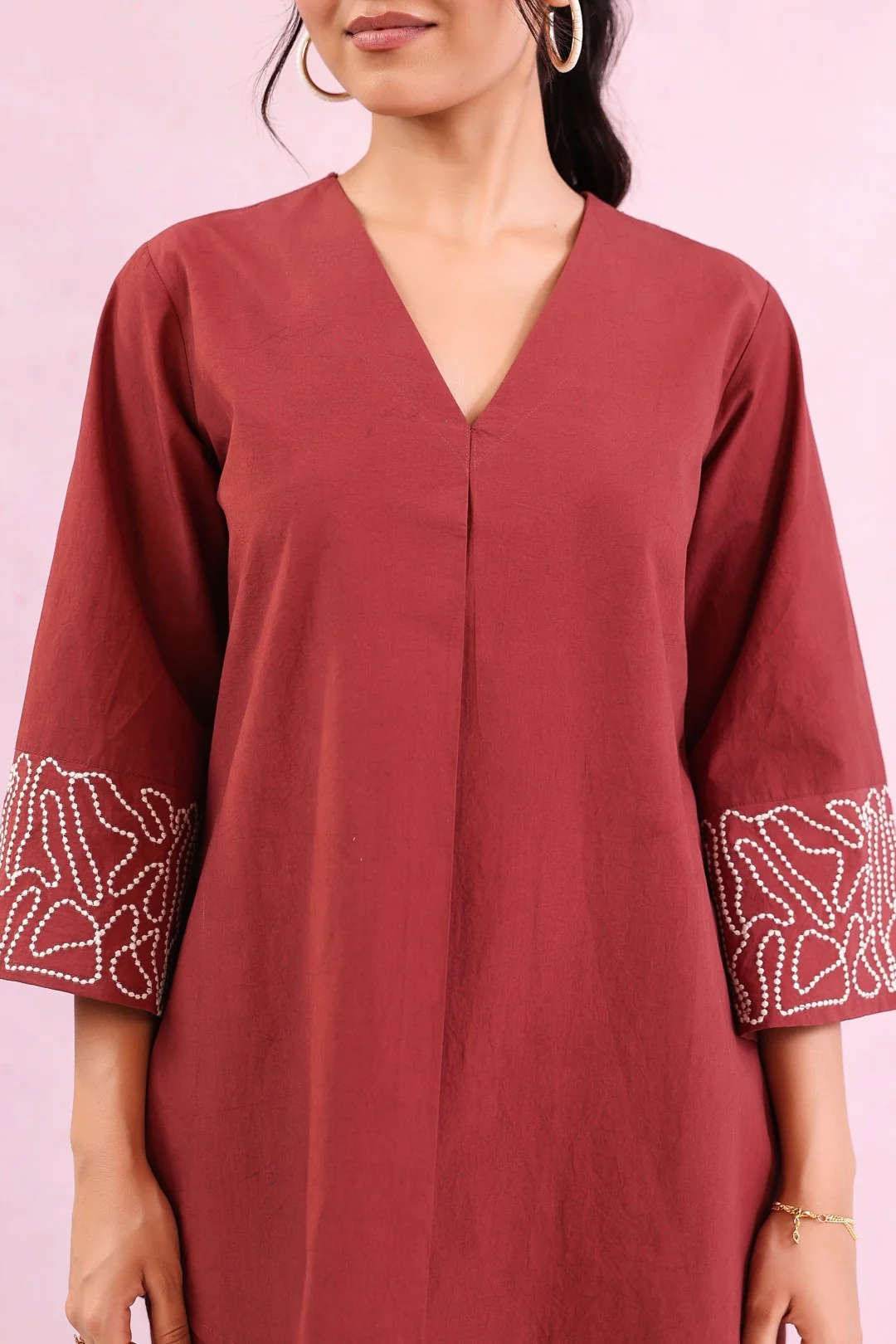 Raftar Jam Embroidery Cotton Co-ord Set - Image 4