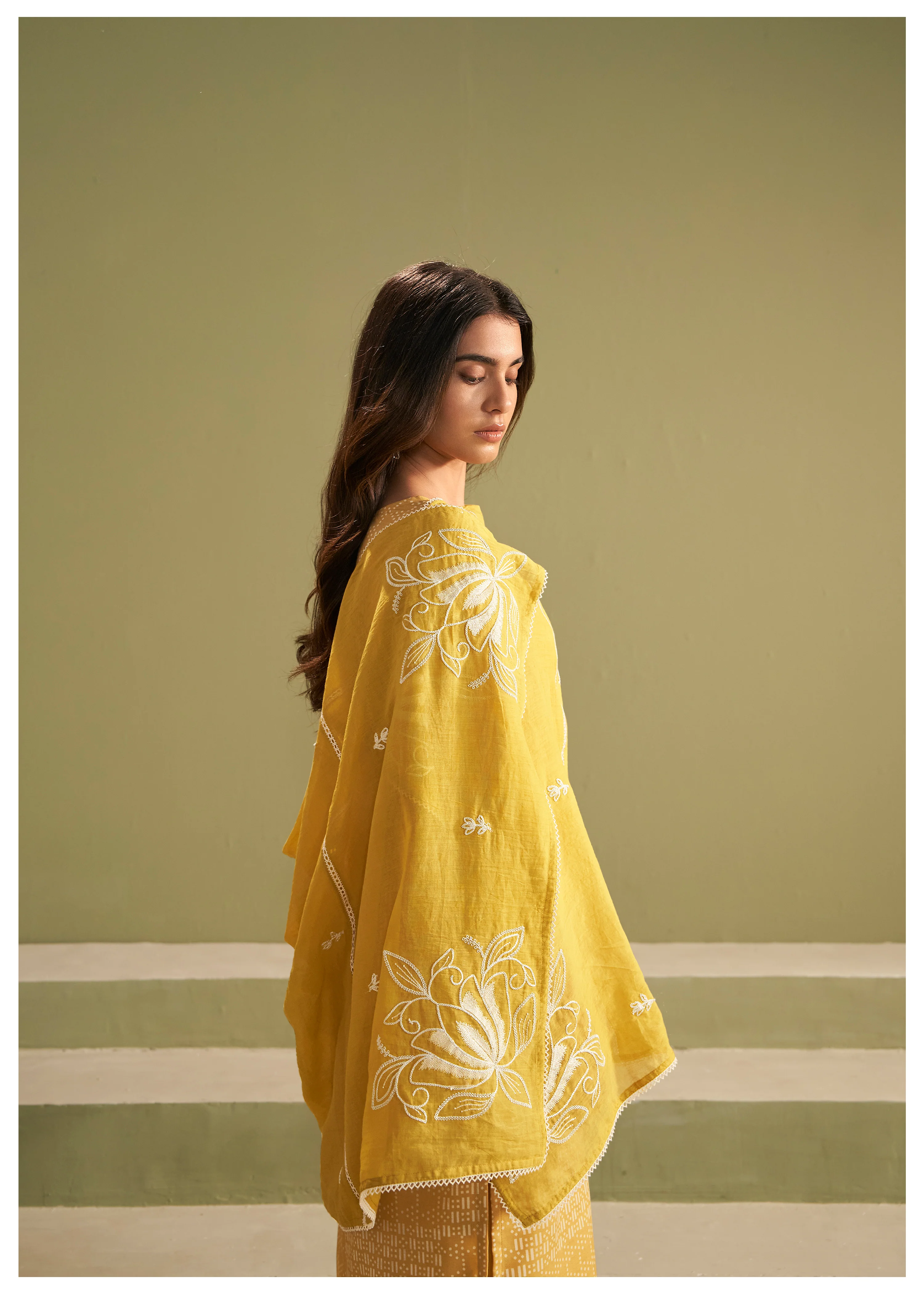 Nadira Amber Embroidered Cotton Lawn Suit Set - Image 5