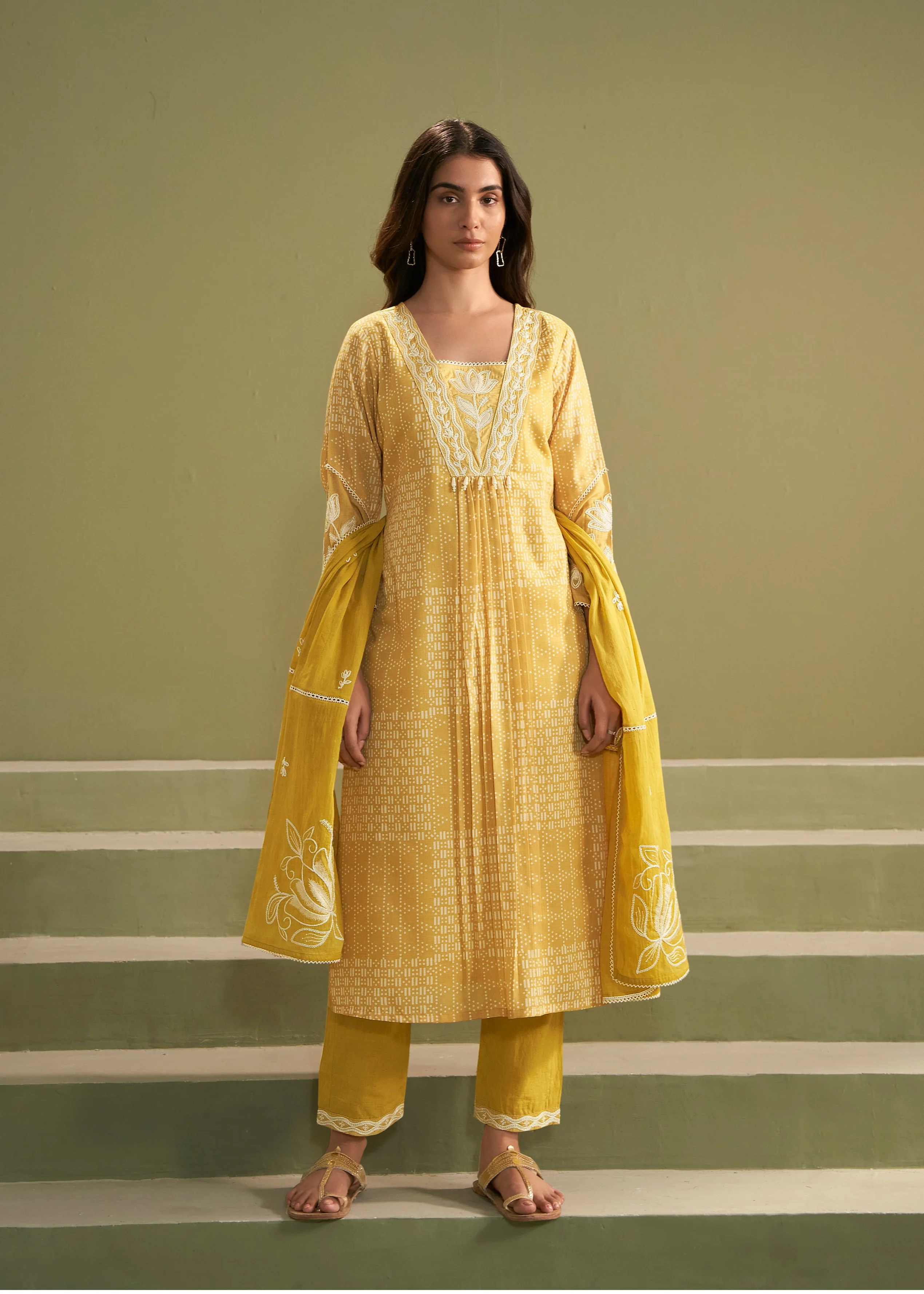 Nadira Amber Embroidered Cotton Lawn Suit Set - Image 6