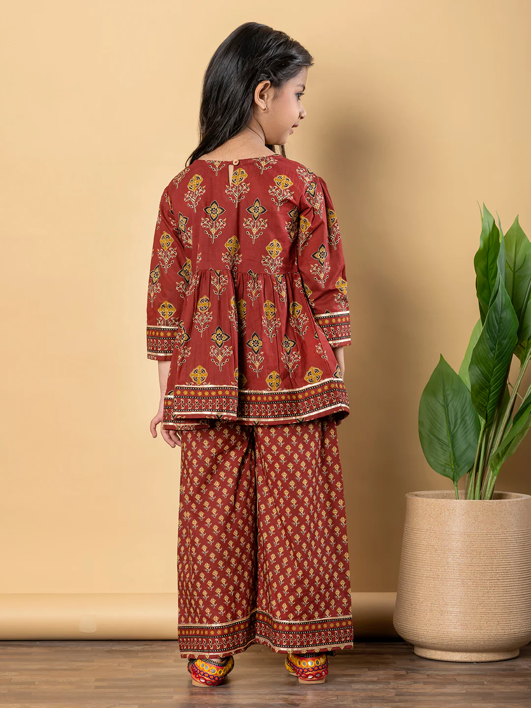 Indra Jam kids  Cotton Printed Kurta Pant Set - Image 5