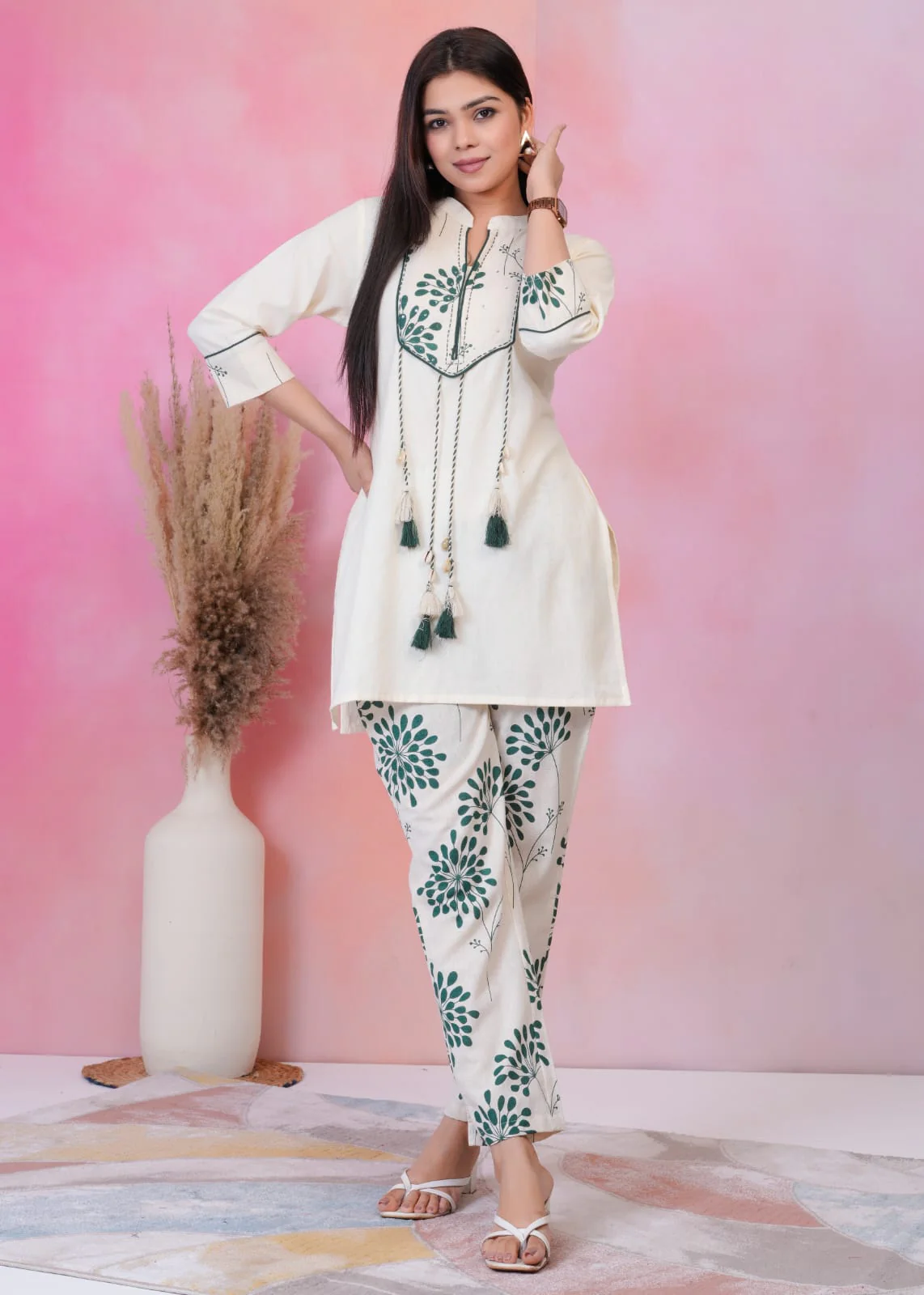 Hardik Fern Cotton Co-ord Set - Image 4