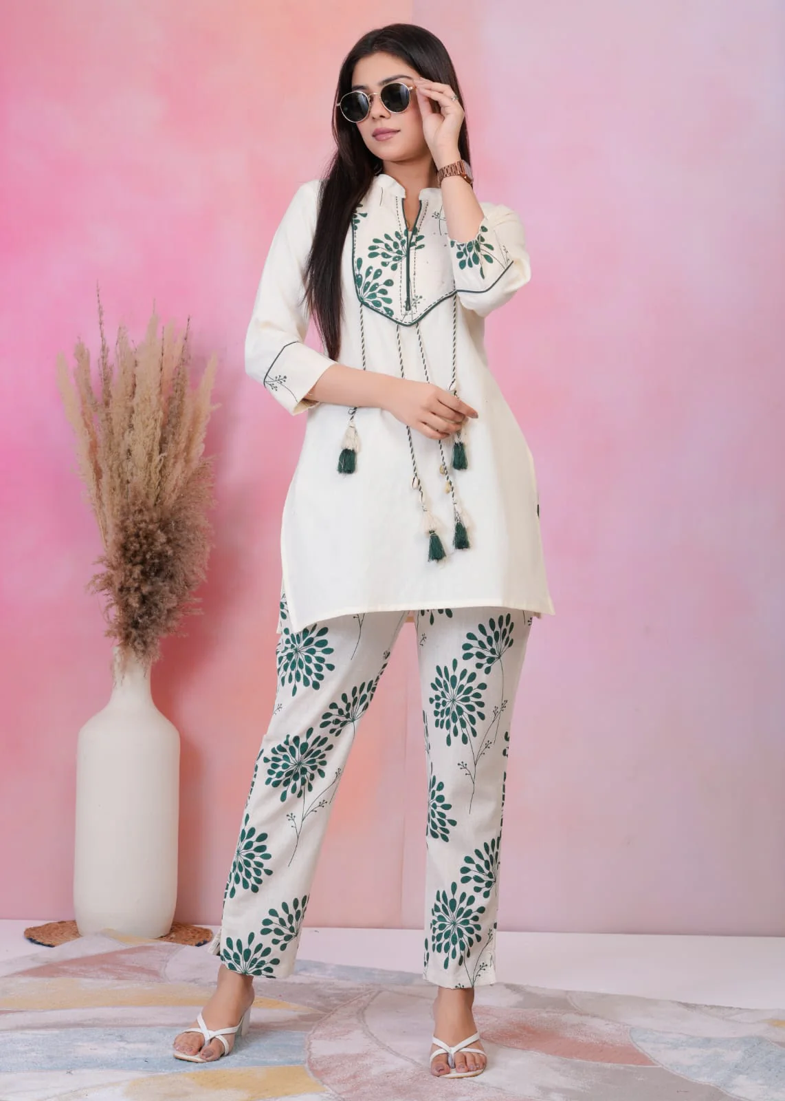 Hardik Fern Cotton Co-ord Set - Image 5
