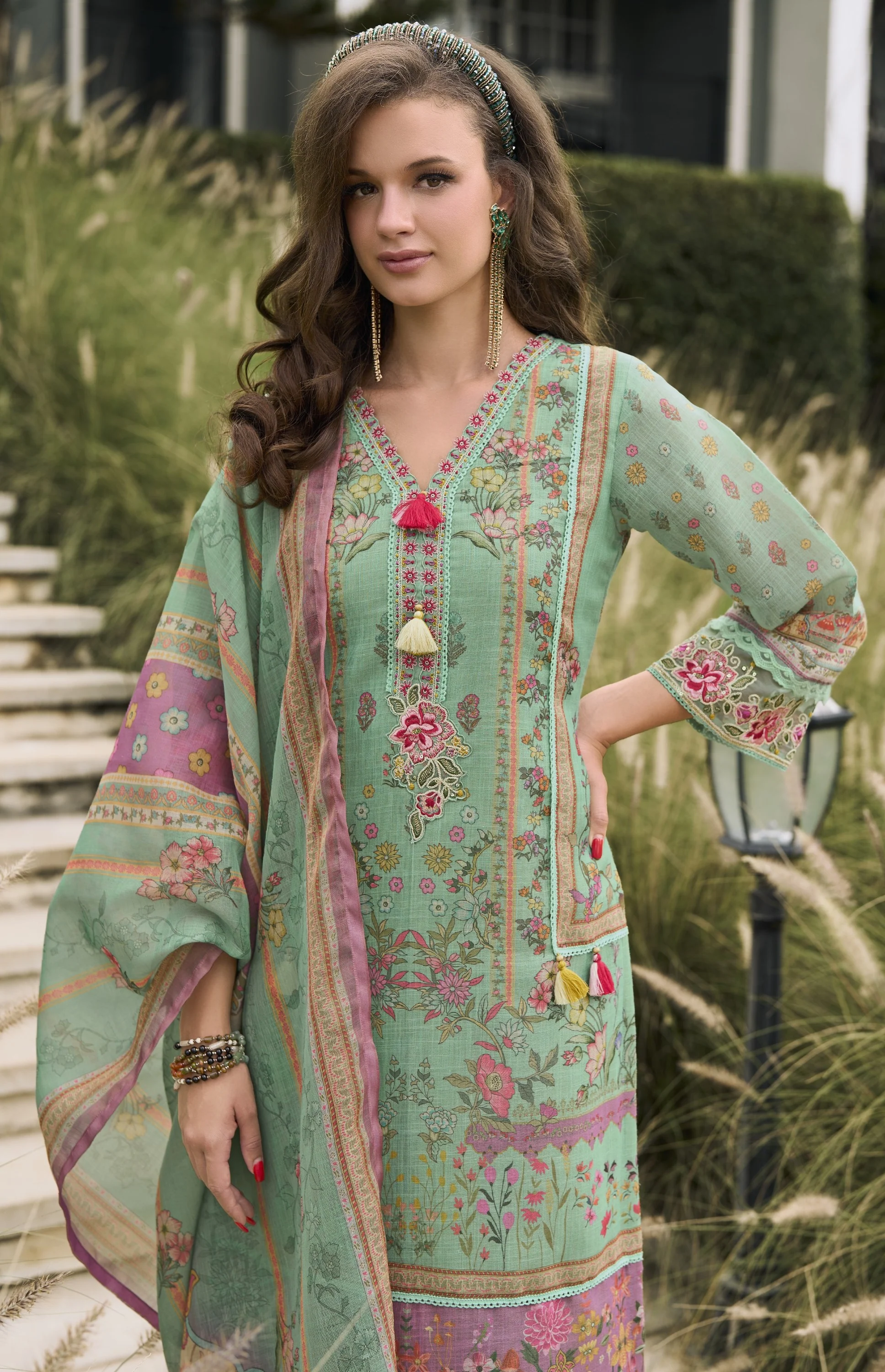 Darzan Fern Premium Lawn Suit Set - Image 5
