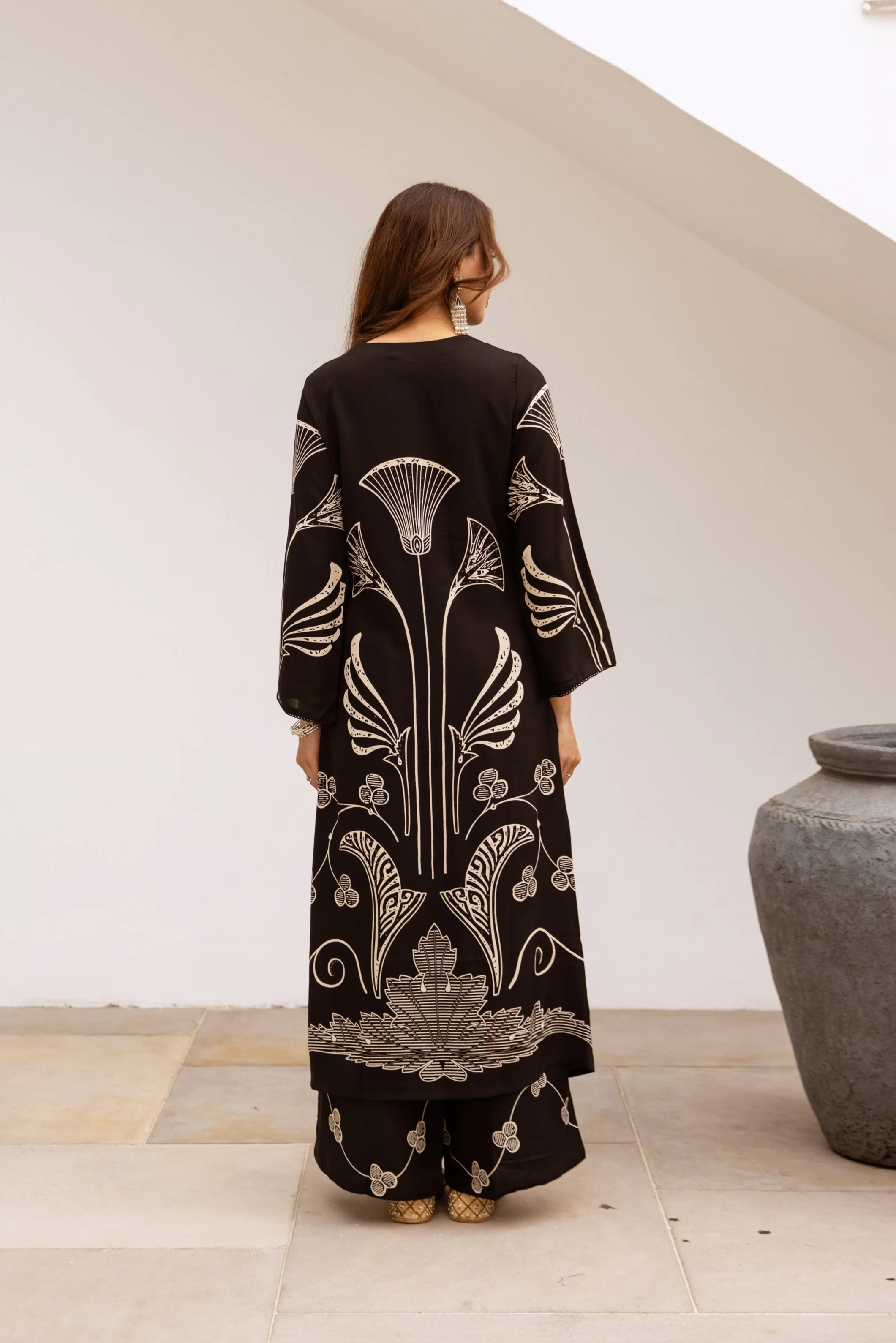 Bakul sable printed kurta pant set - Image 3