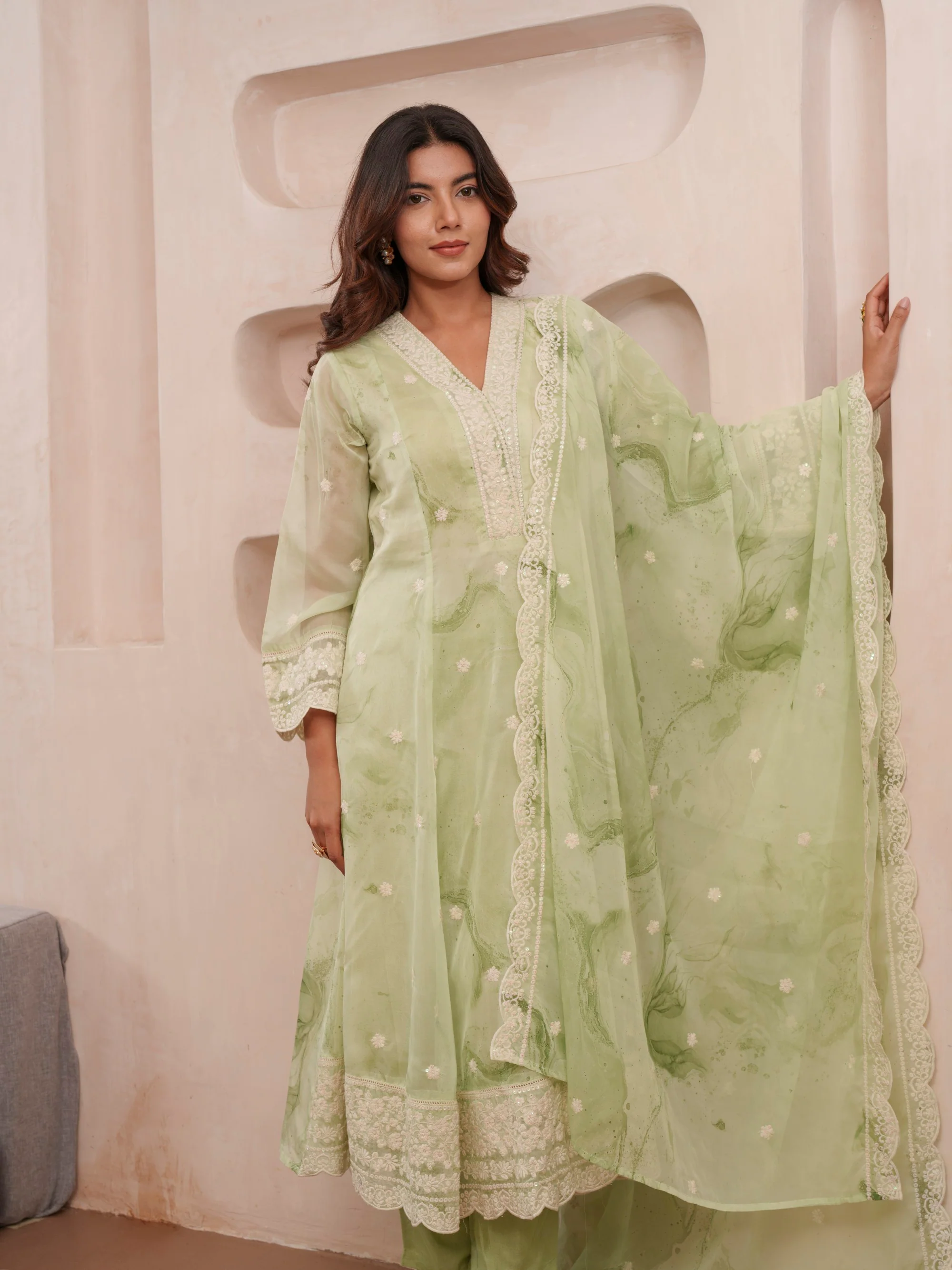 Tashvika fern Premium Suit Set - Image 14