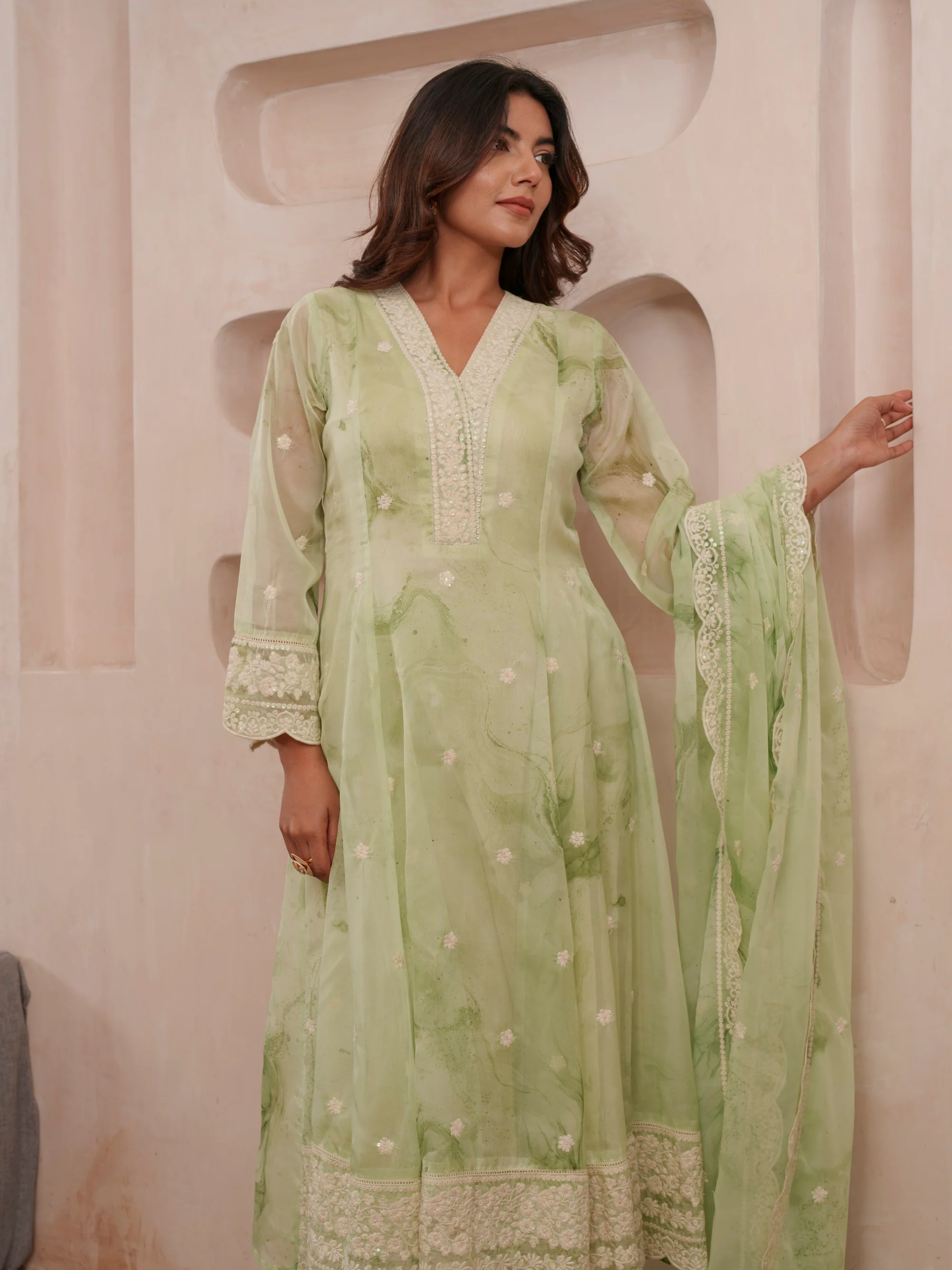 Tashvika fern Premium Suit Set - Image 19