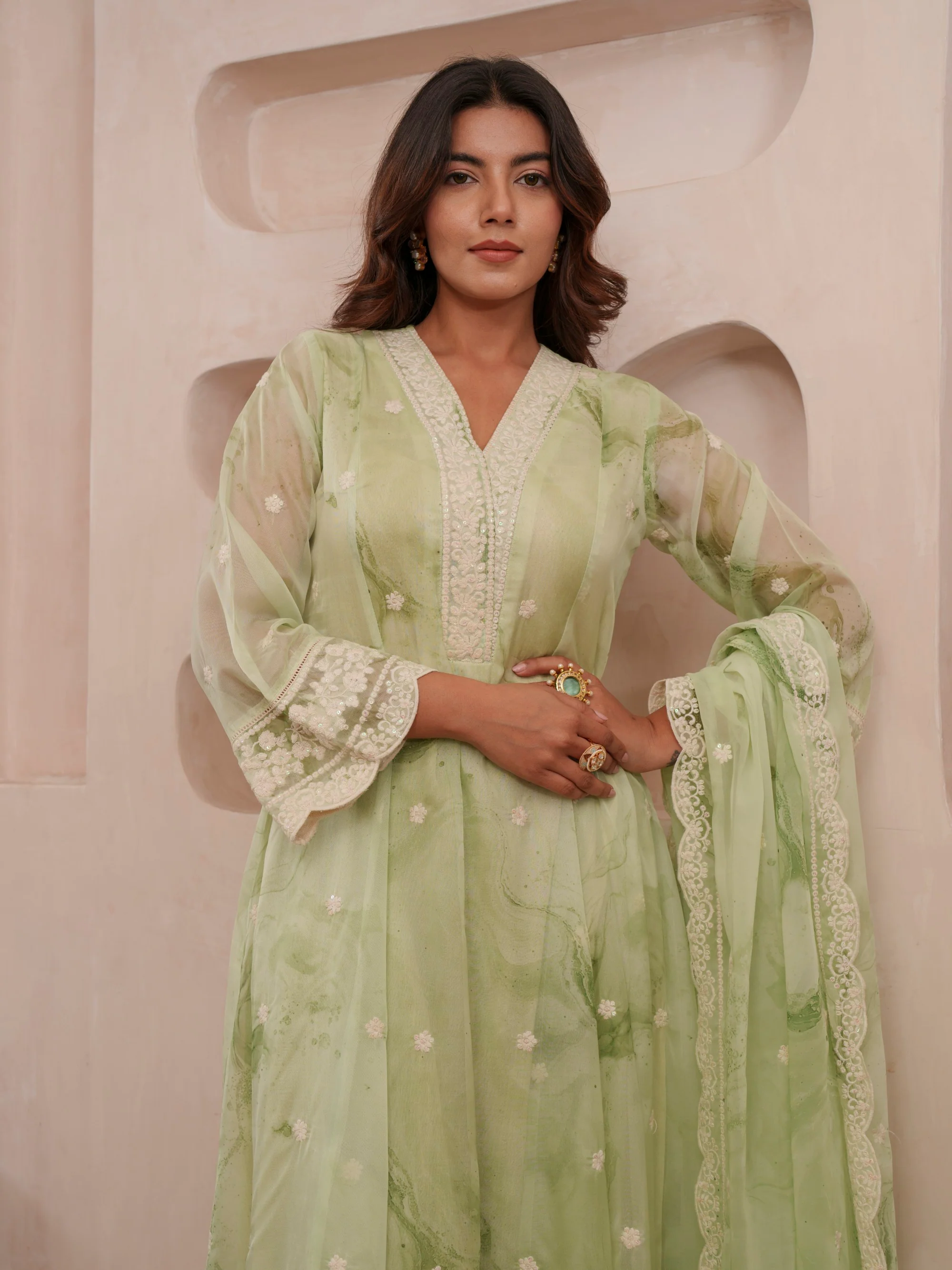 Tashvika fern Premium Suit Set - Image 2