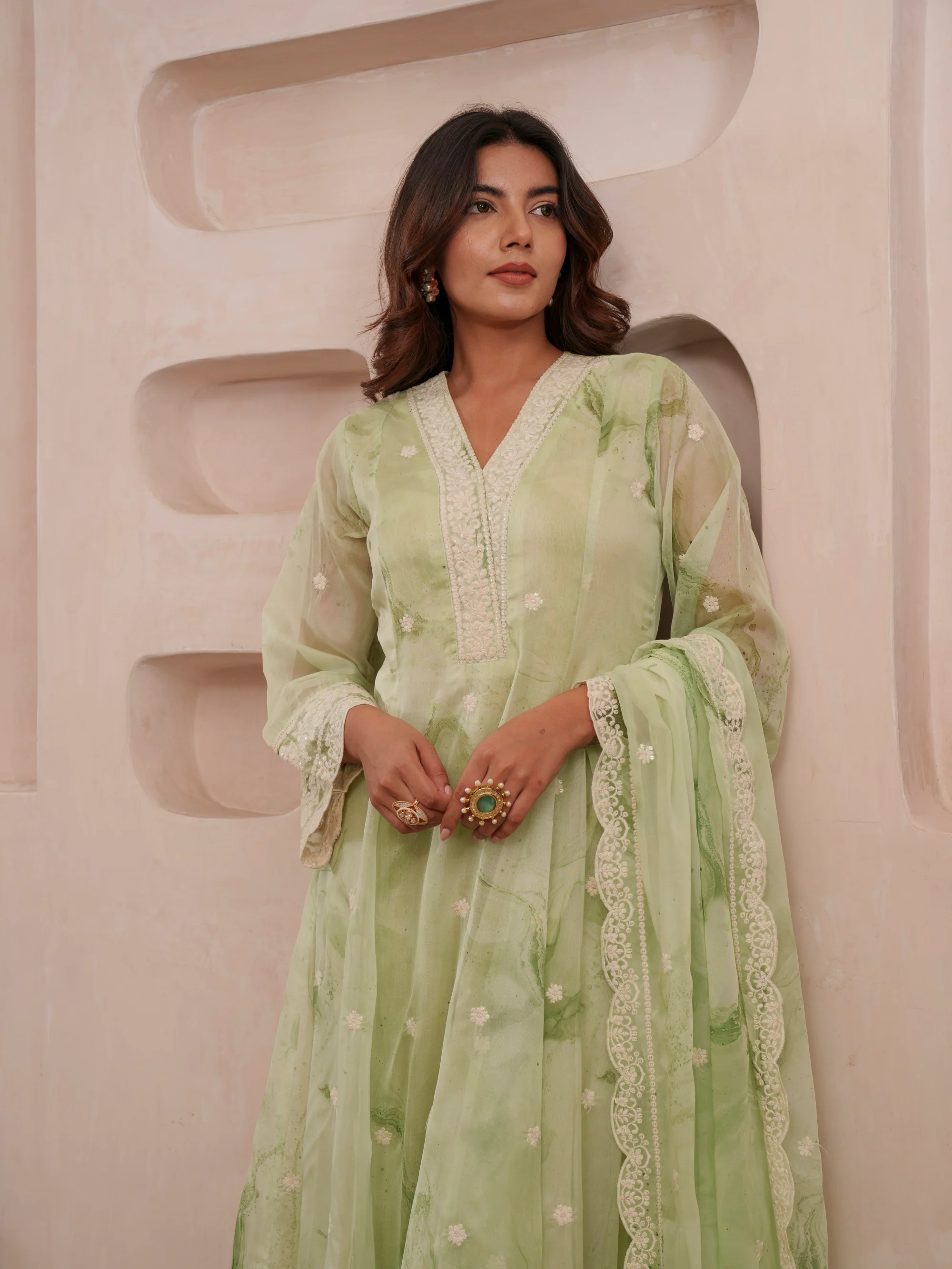 Tashvika fern Premium Suit Set - Image 5