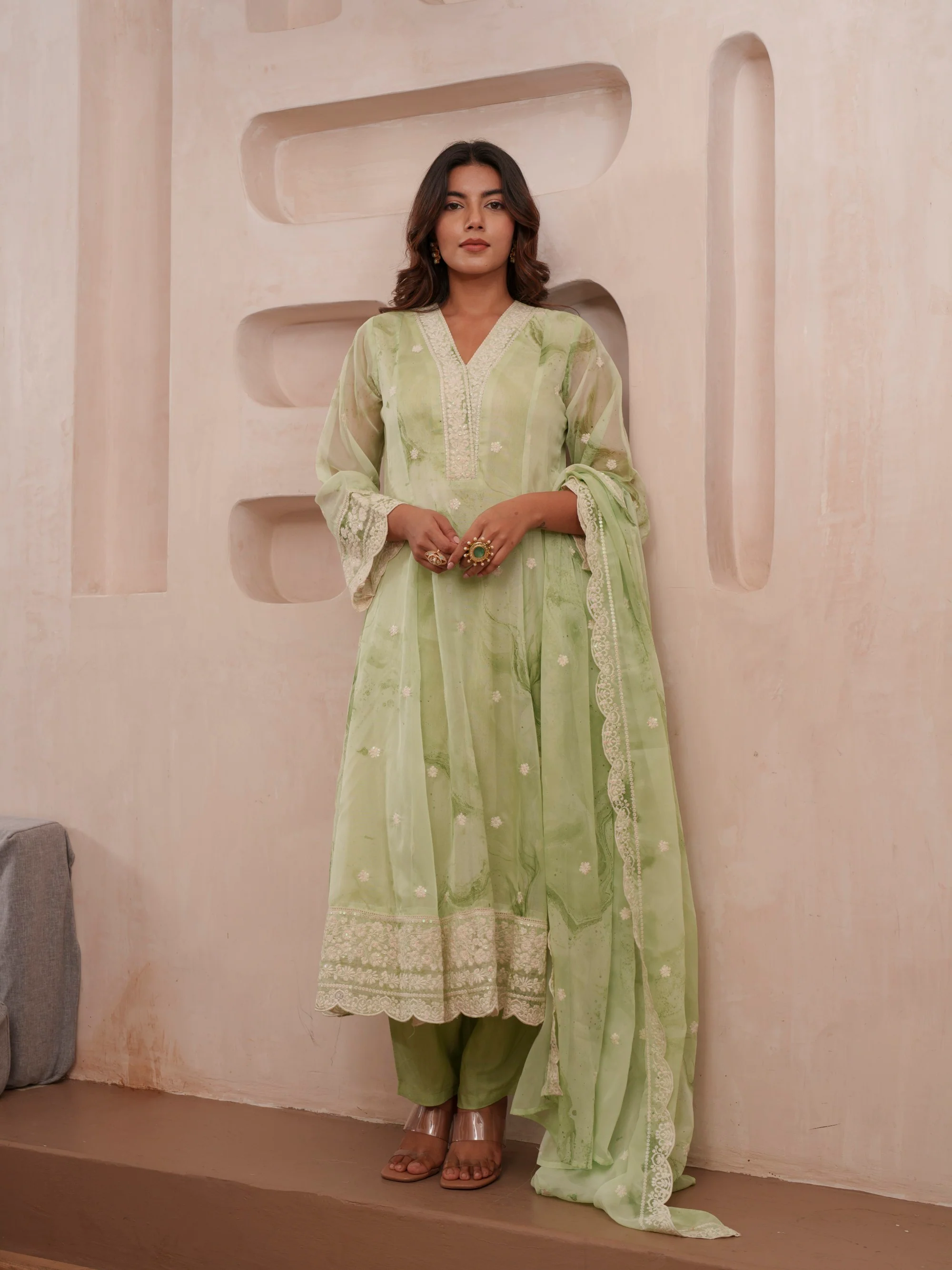 Tashvika fern Premium Suit Set - Image 9