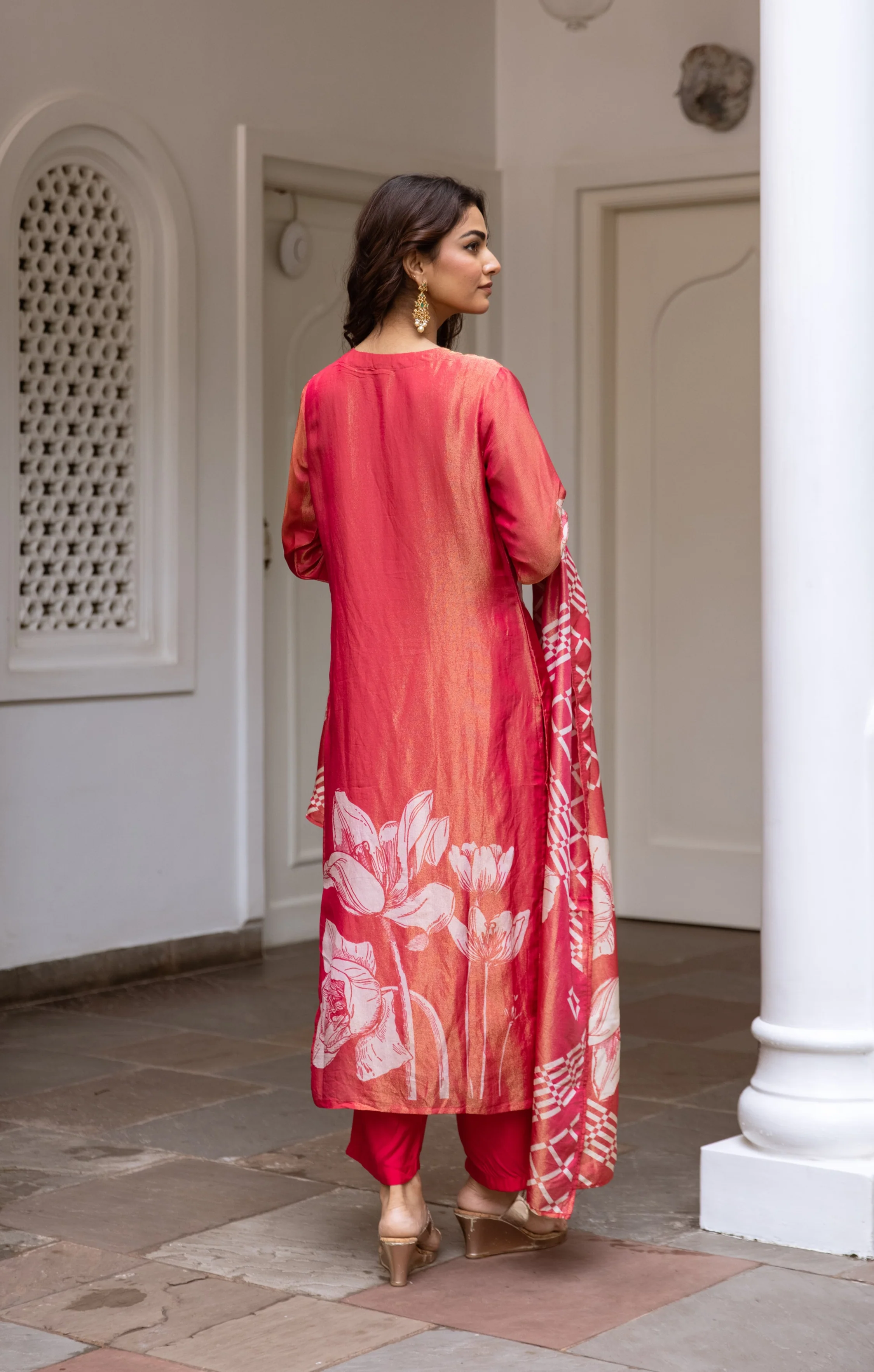 Bakul Vermi Premium Shimmer  Suit set - Image 3