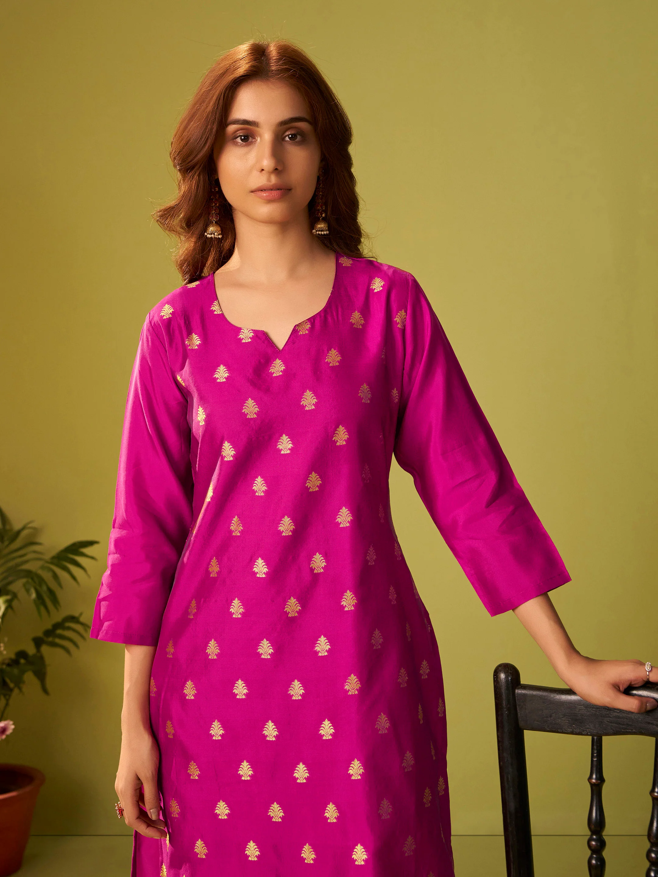 Nisha Rose Heavy Suit Set - Image 2