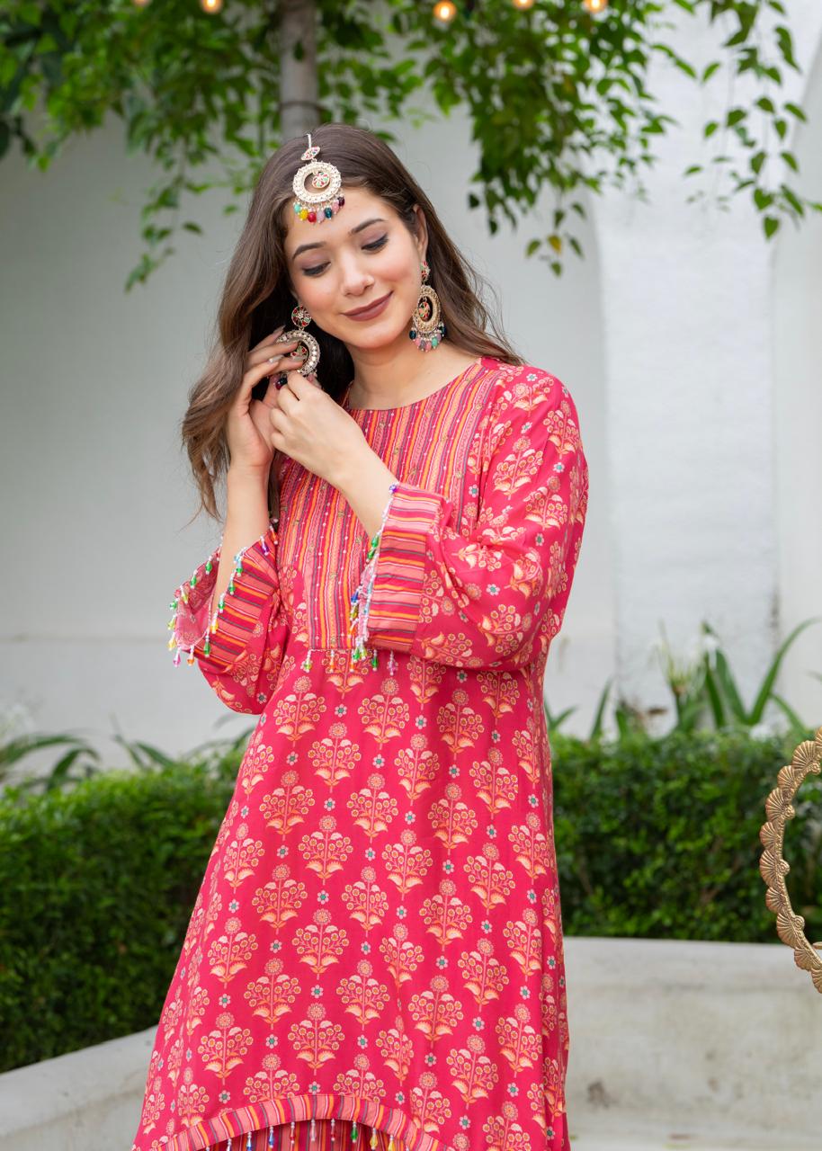 Jayti Raspberry Muslin co-ord set - Image 10
