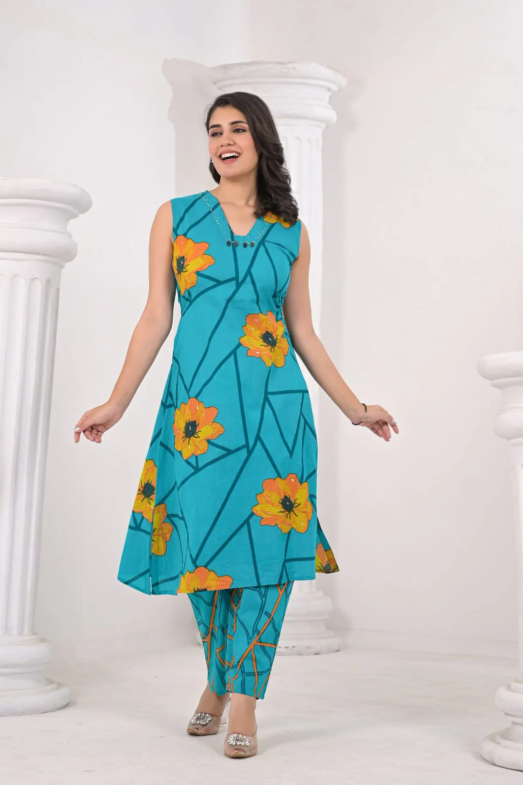 Colba Iris Cotton Co-ord Set - Image 4