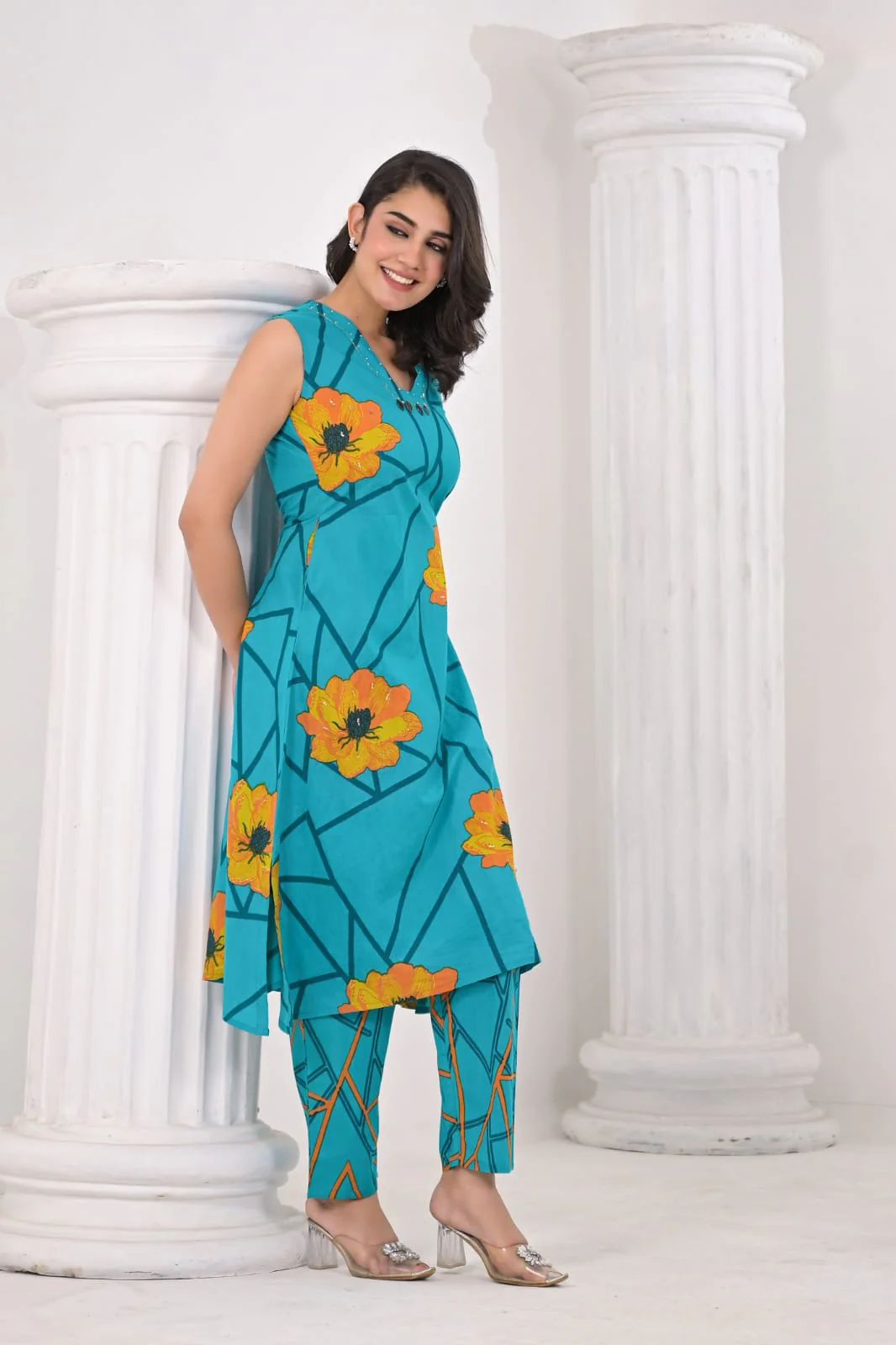 Colba Iris Cotton Co-ord Set - Image 6
