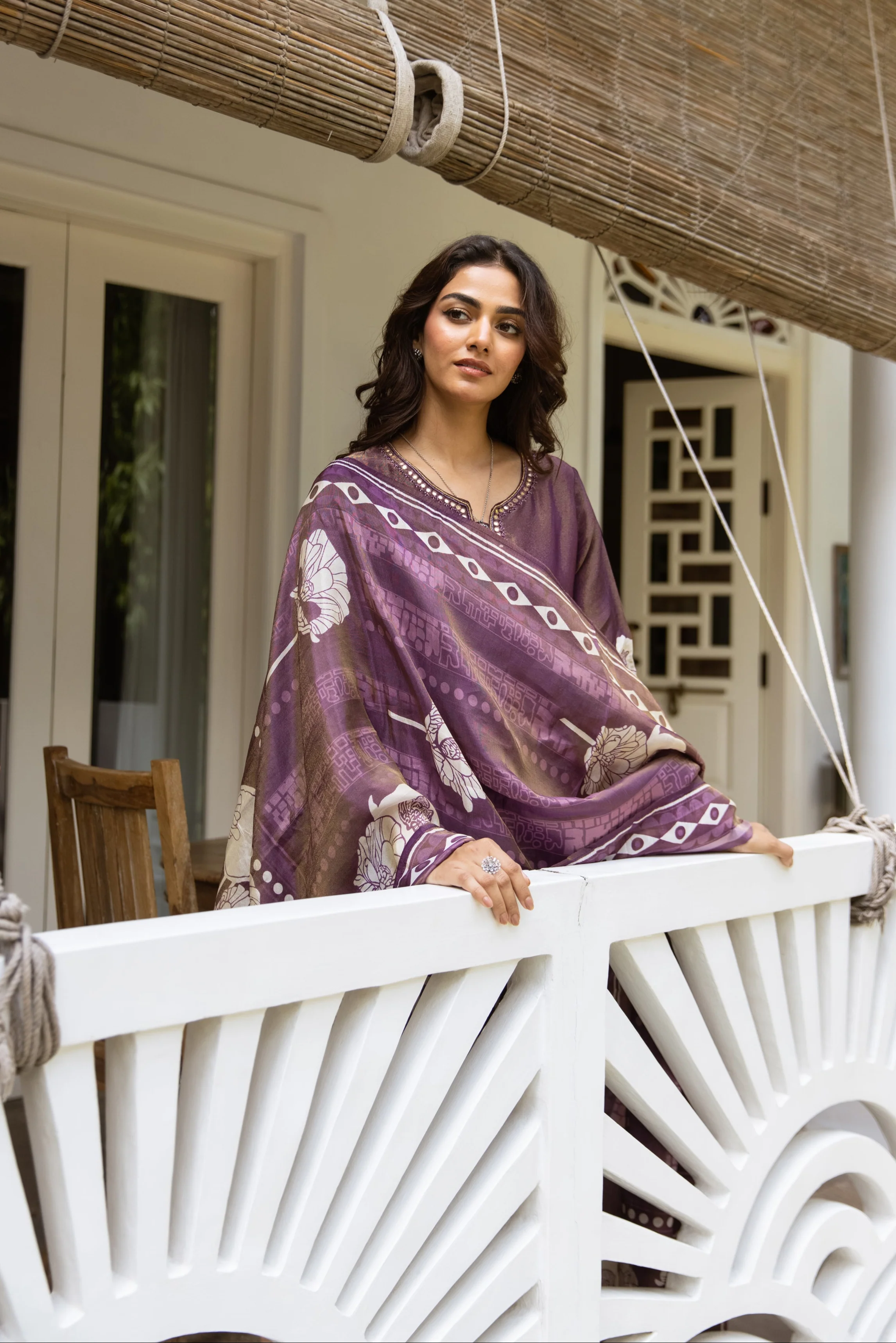 Bakul lily Premium Shimmer Suit set - Image 7