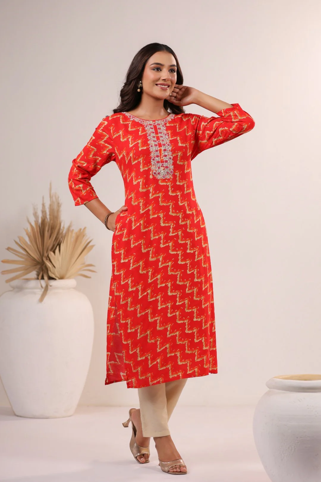 Varisha Tango Printed Work Kurti - Image 5