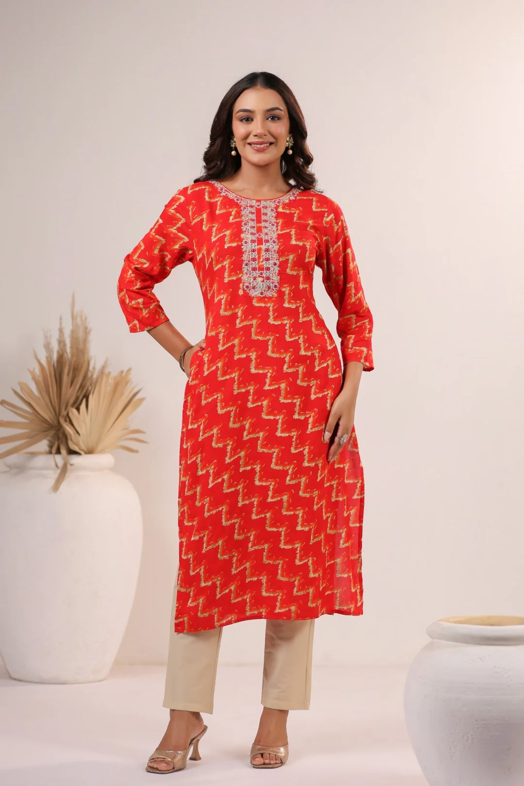 Varisha Tango Printed Work Kurti - Image 6