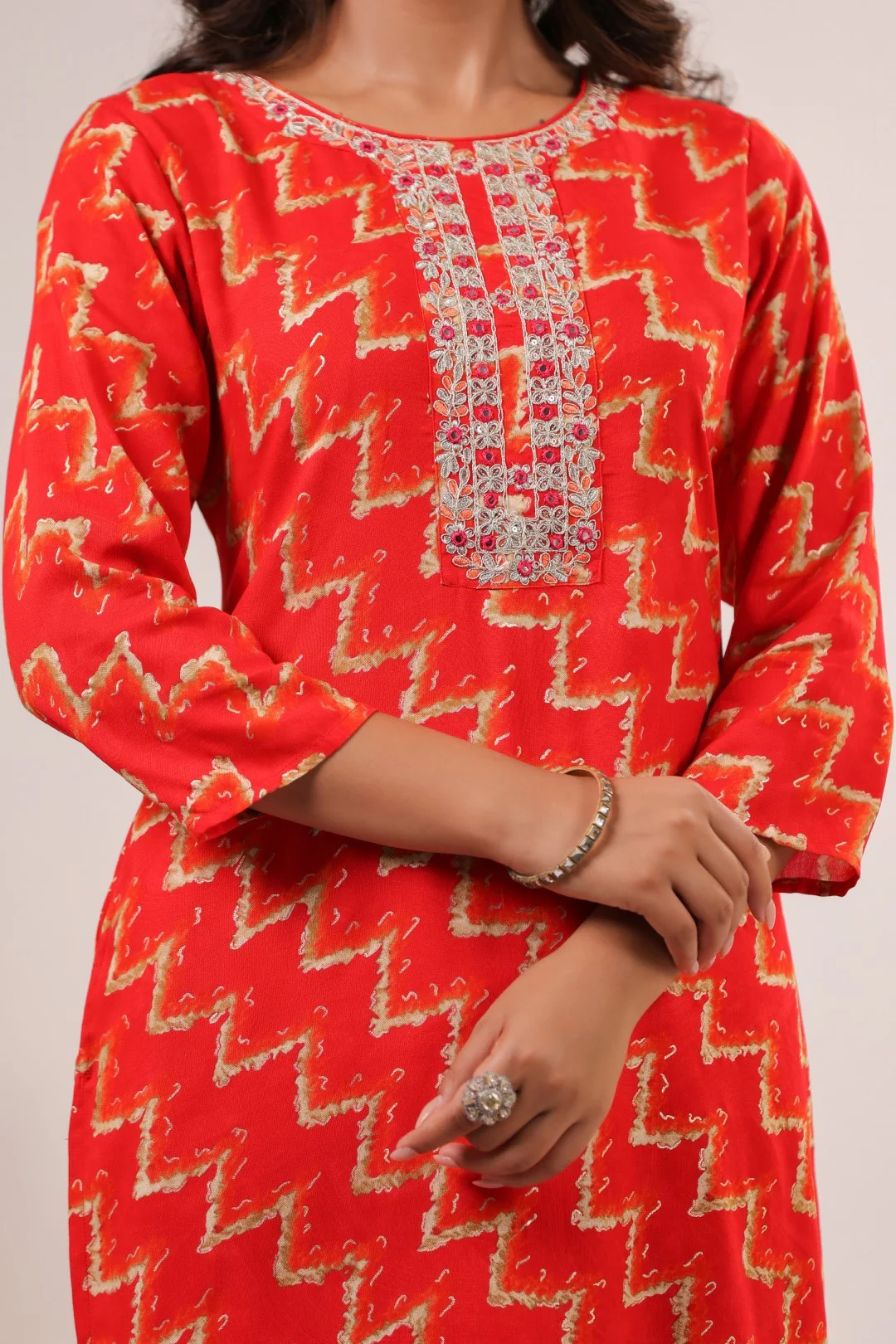 Varisha Tango Printed Work Kurti - Image 8