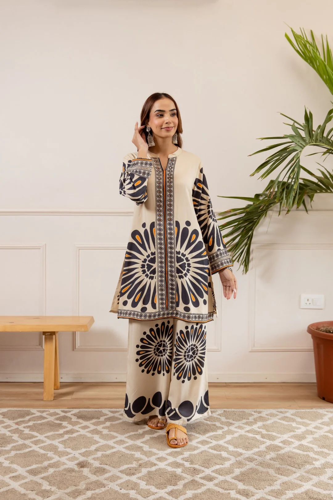 Sonpal frost printed co-ord set - Image 5
