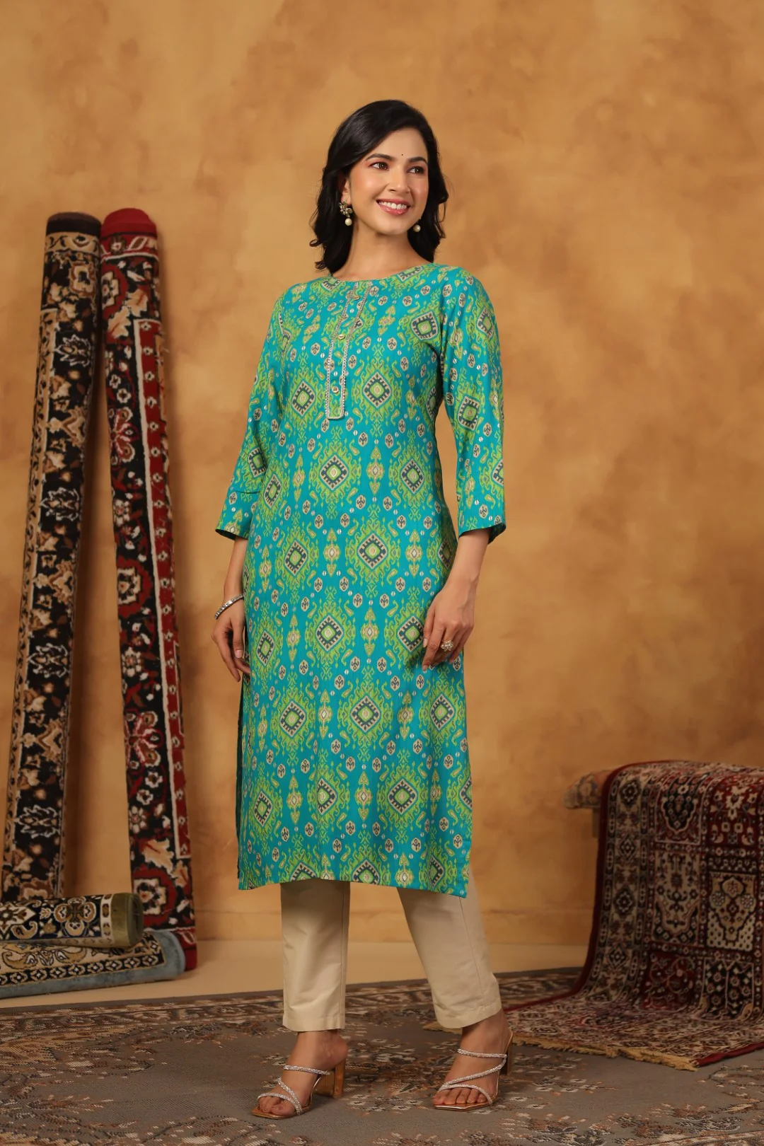 Varisha Pacific Printed Kurti - Image 6