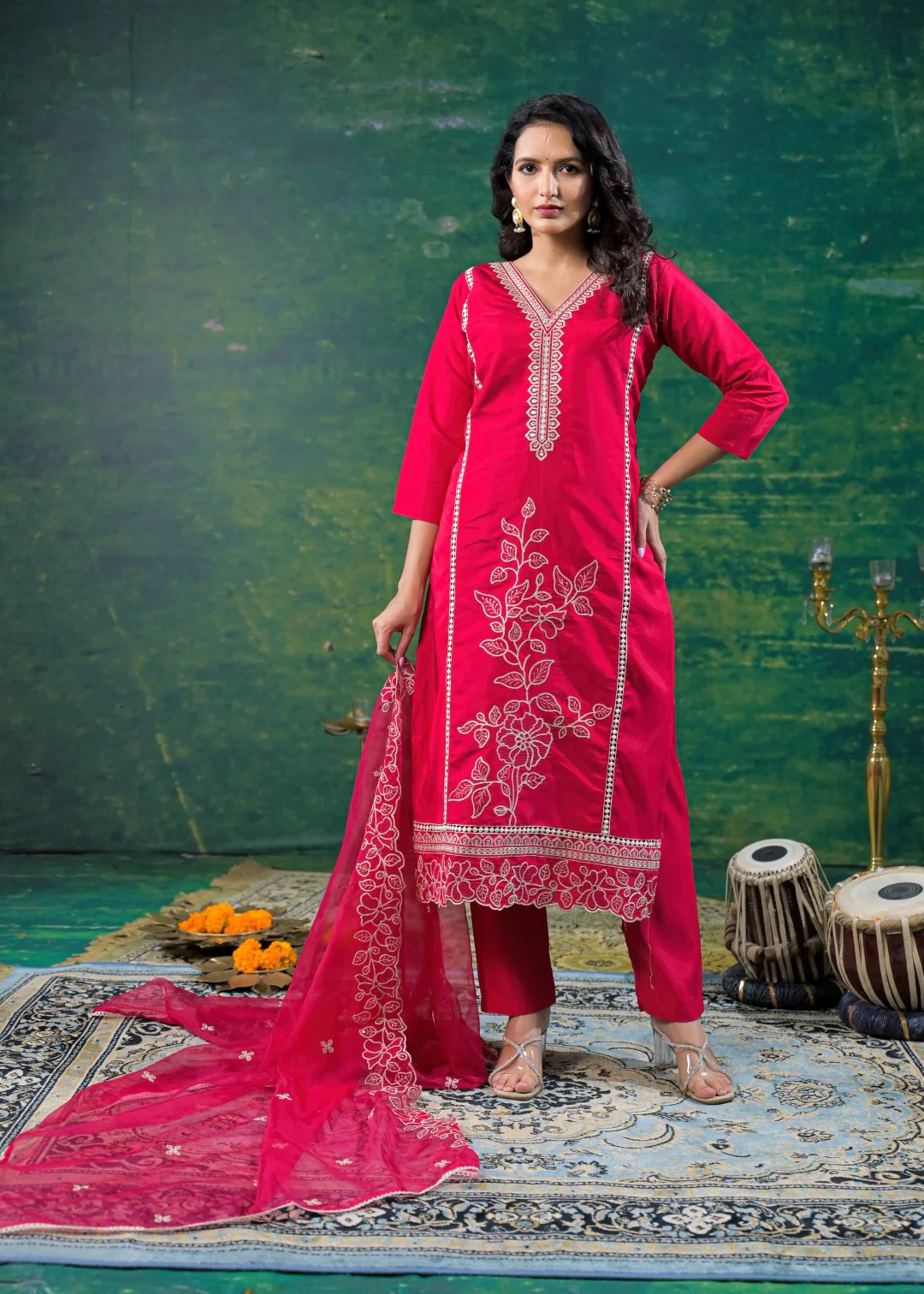 Morni Carmine Full Work Suit Set - Image 4