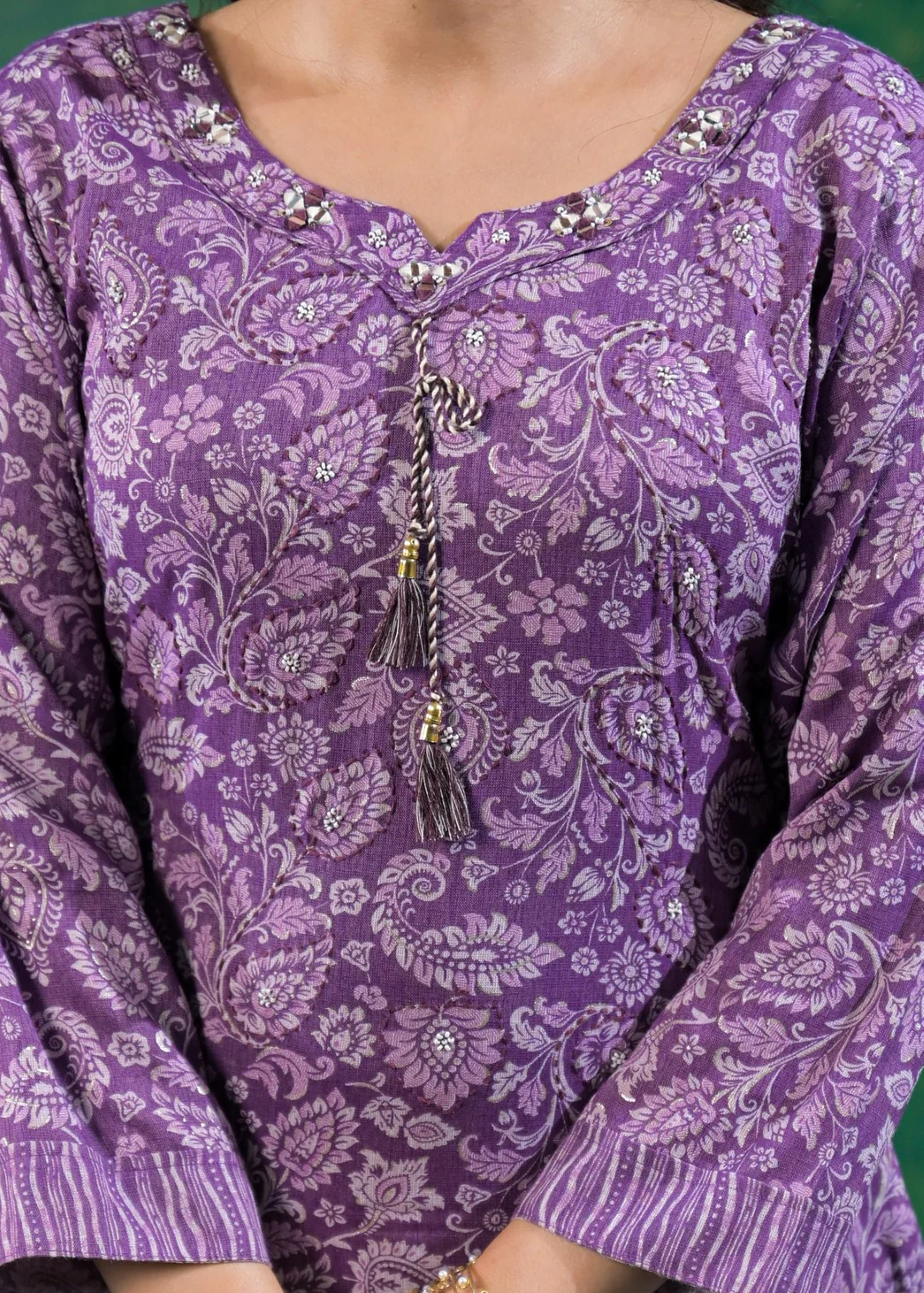 Shanti Heather Printed Work Suit Set - Image 7