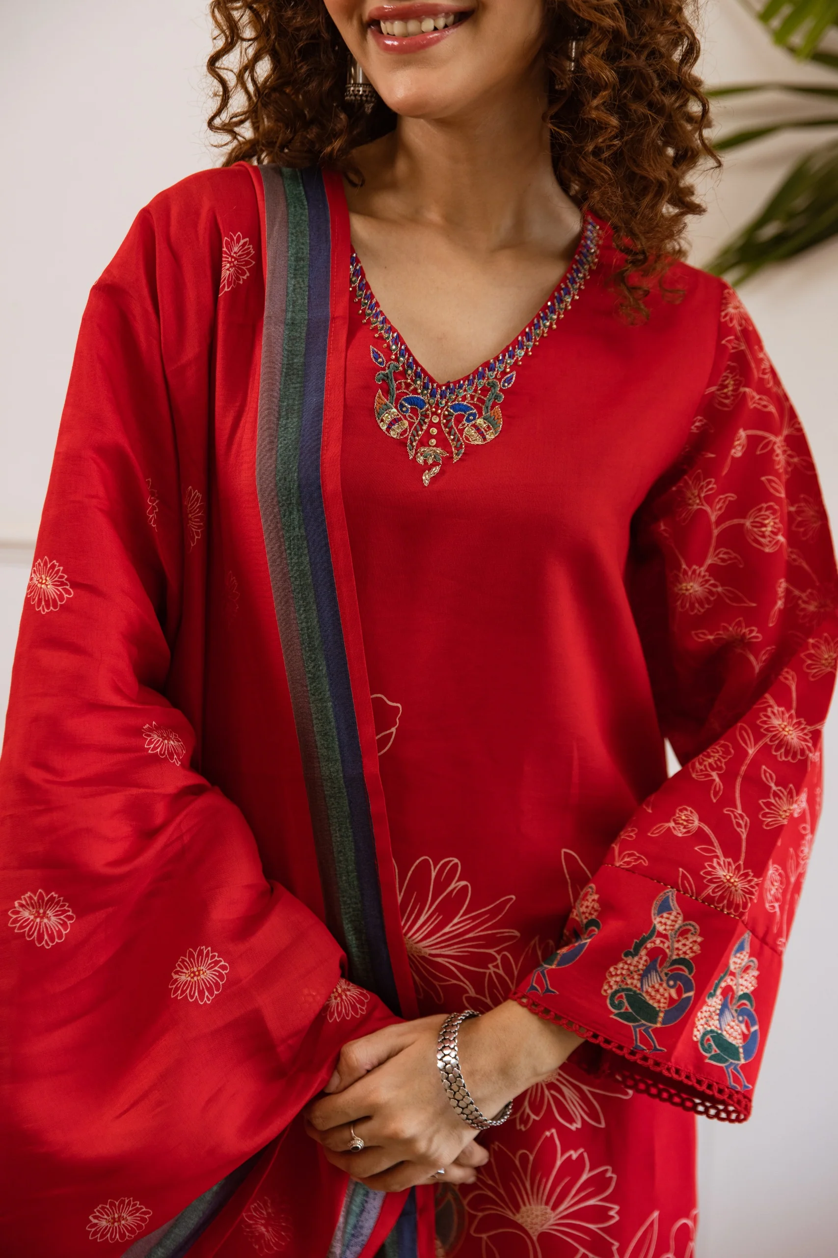 Kabool poppy work Suit Set - Image 3