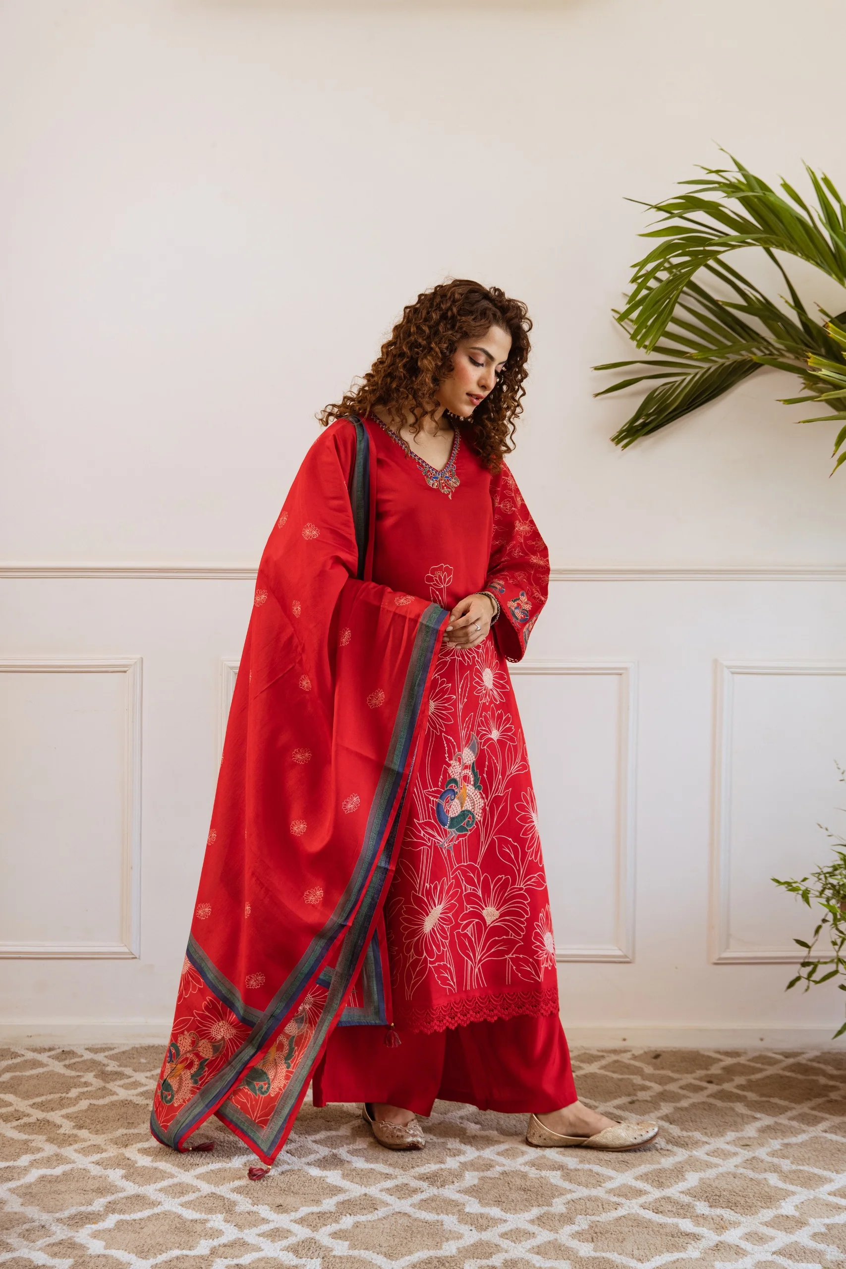 Kabool poppy work Suit Set - Image 5
