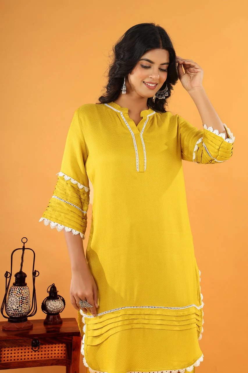 Pawan sunflower cotton co-ord set - Image 2