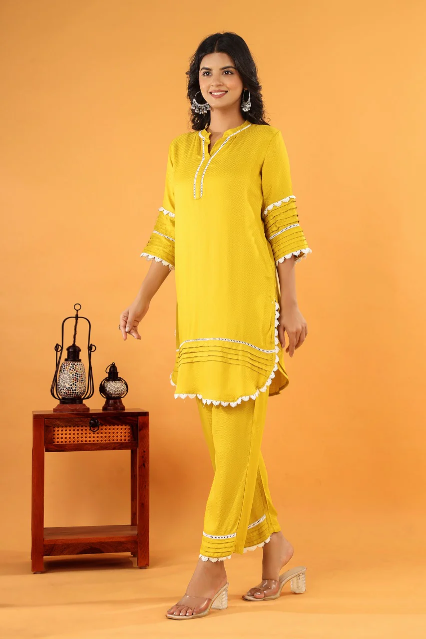 Pawan sunflower cotton co-ord set - Image 3