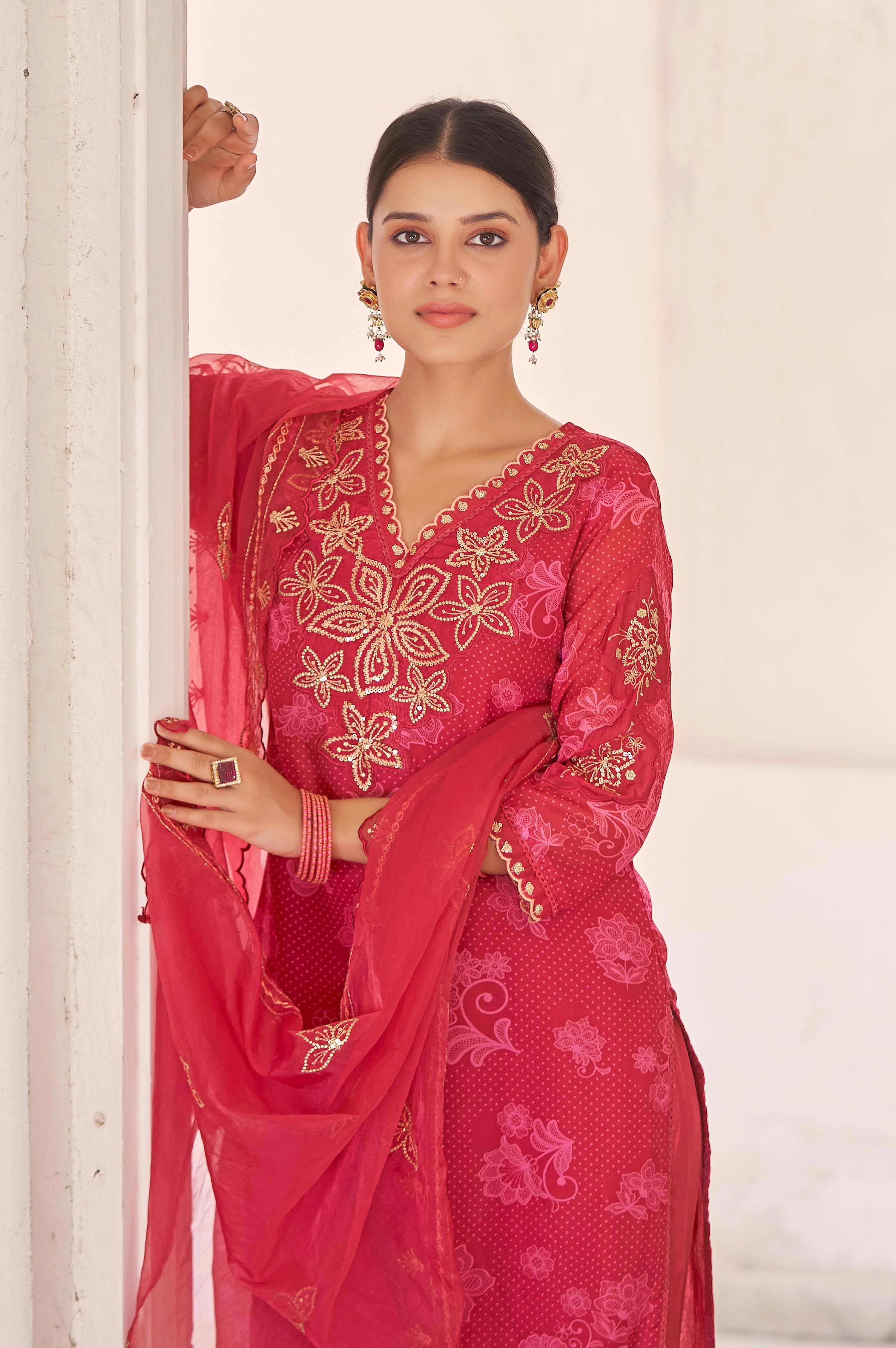 Nisha Jasper Printed Work Suit Set - Image 2