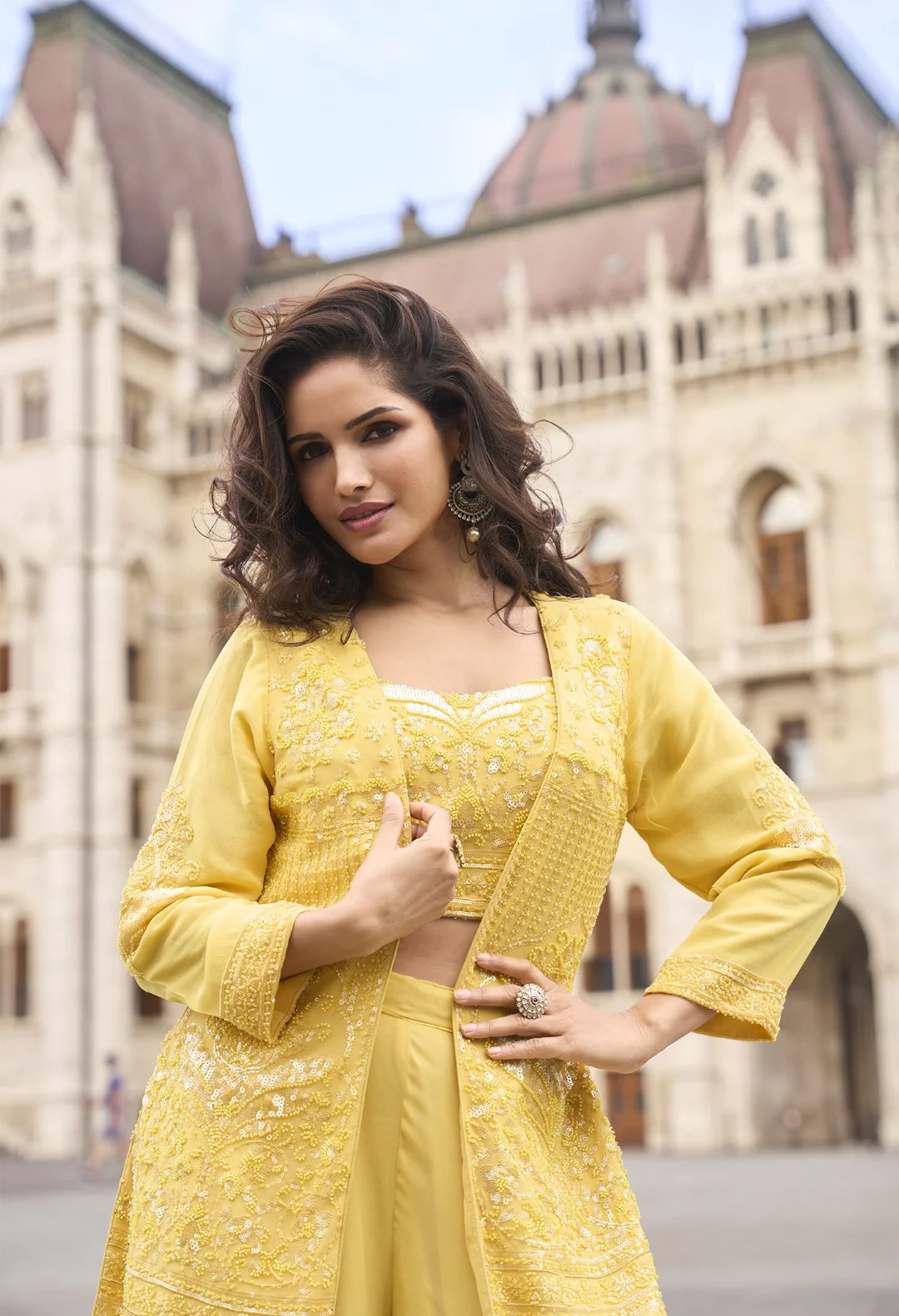 Amulya Sunrise full work fusion 3 pc set - Image 4