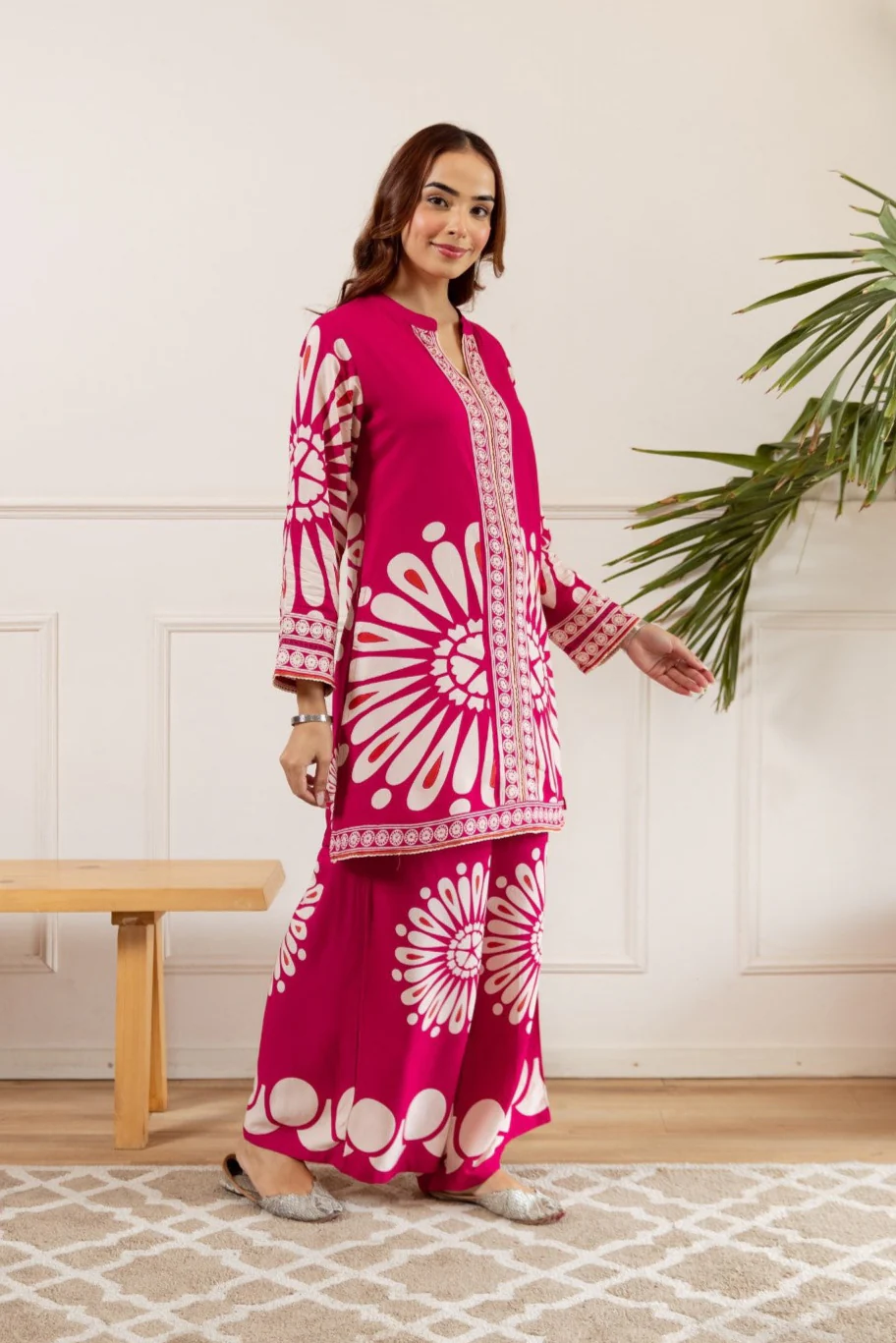 Sonpal flamingo printed co-ord set - Image 3
