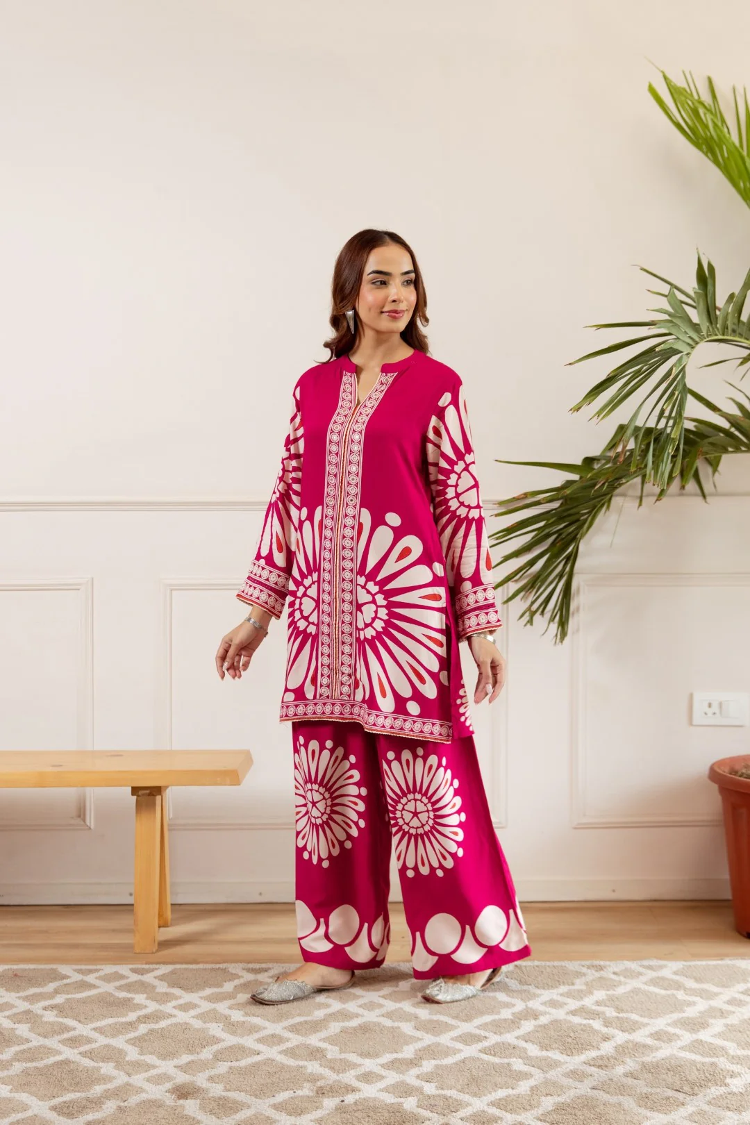 Sonpal flamingo printed co-ord set - Image 4
