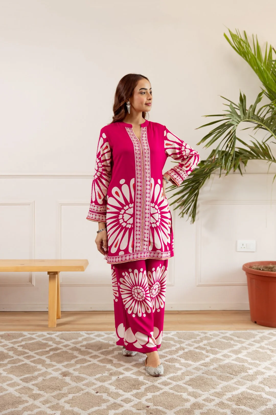 Sonpal flamingo printed co-ord set - Image 5