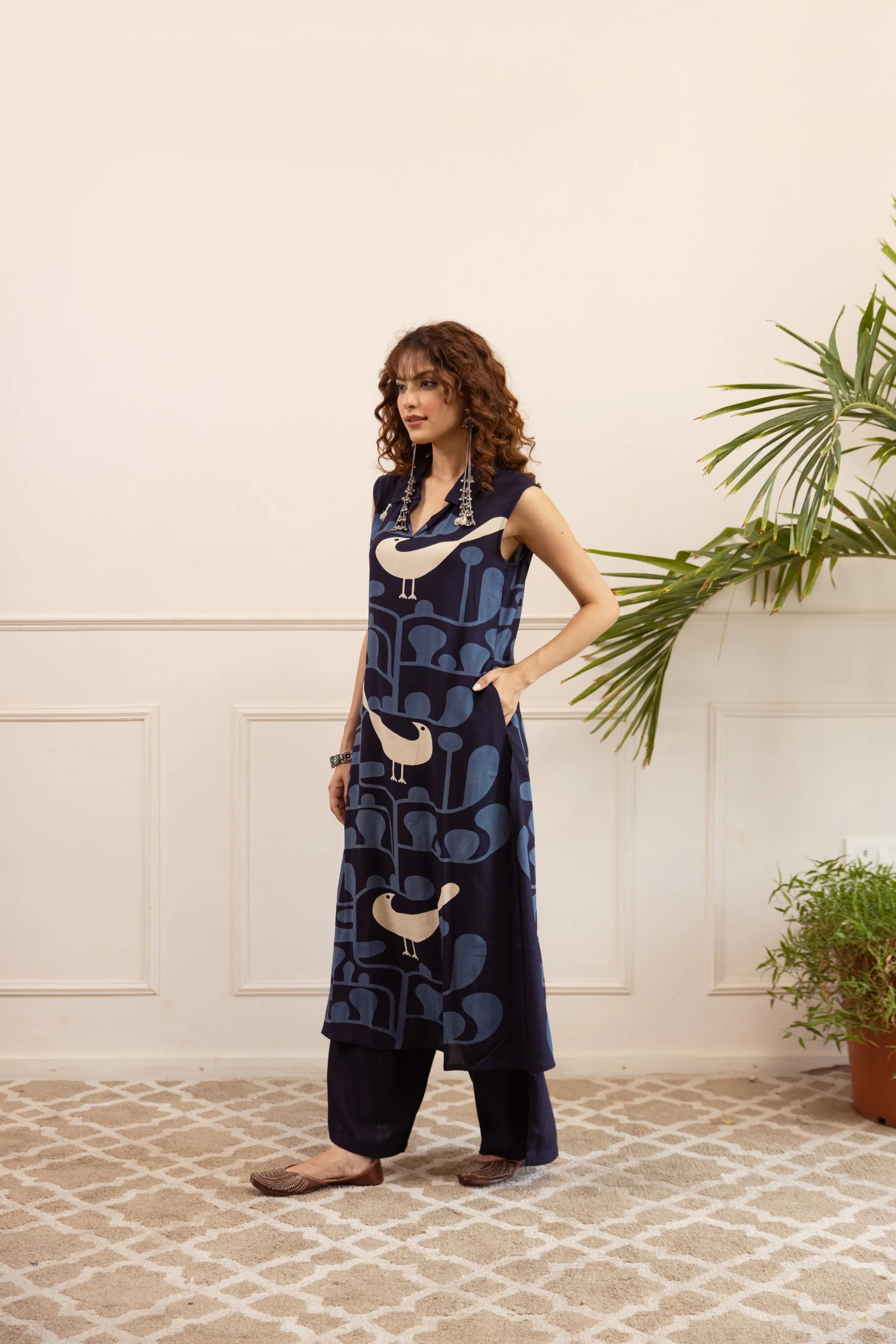 Kabool Duckey Printed Kurta pant set - Image 4