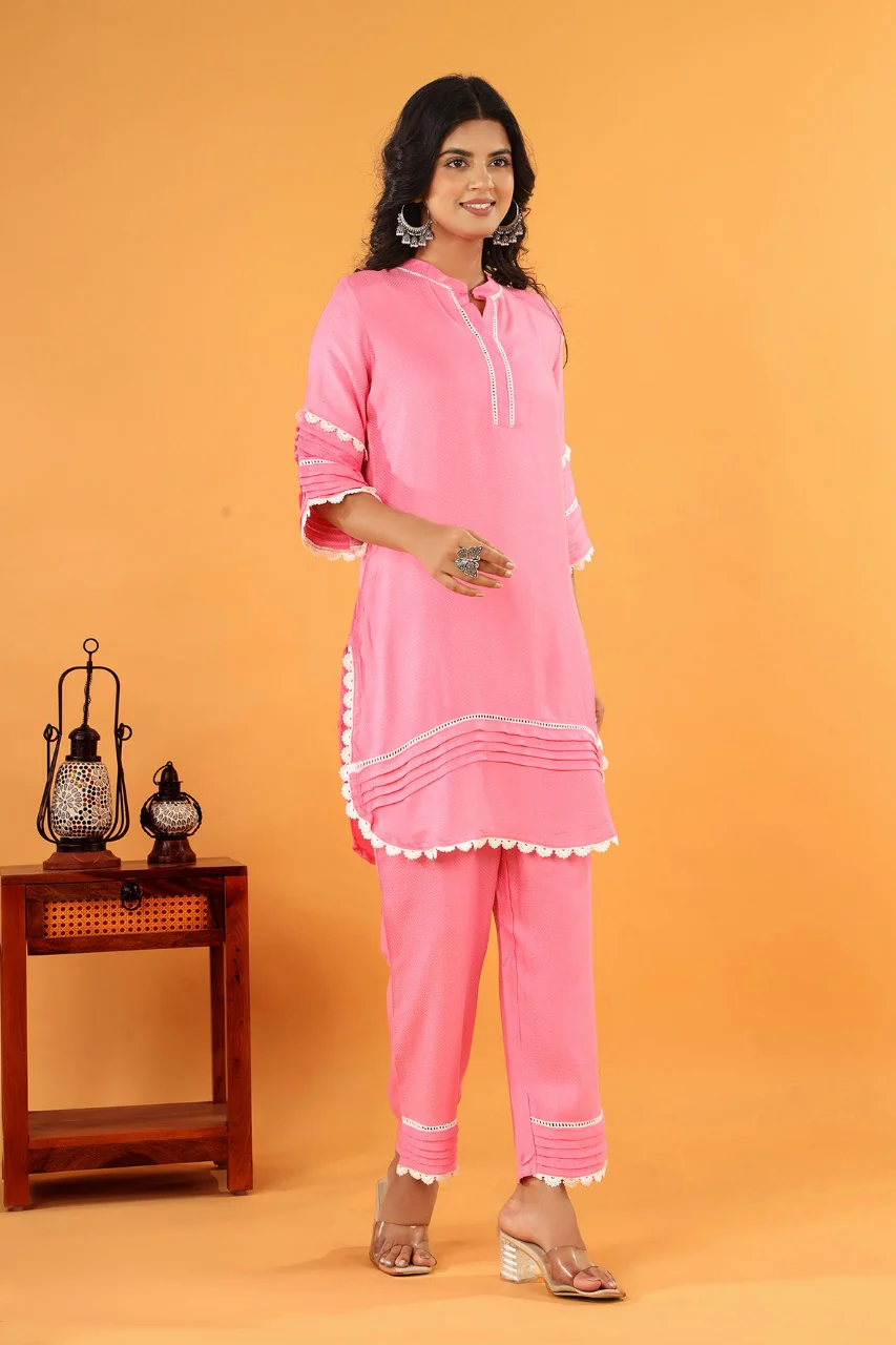 Pawan softpink cotton co-ord set - Image 3
