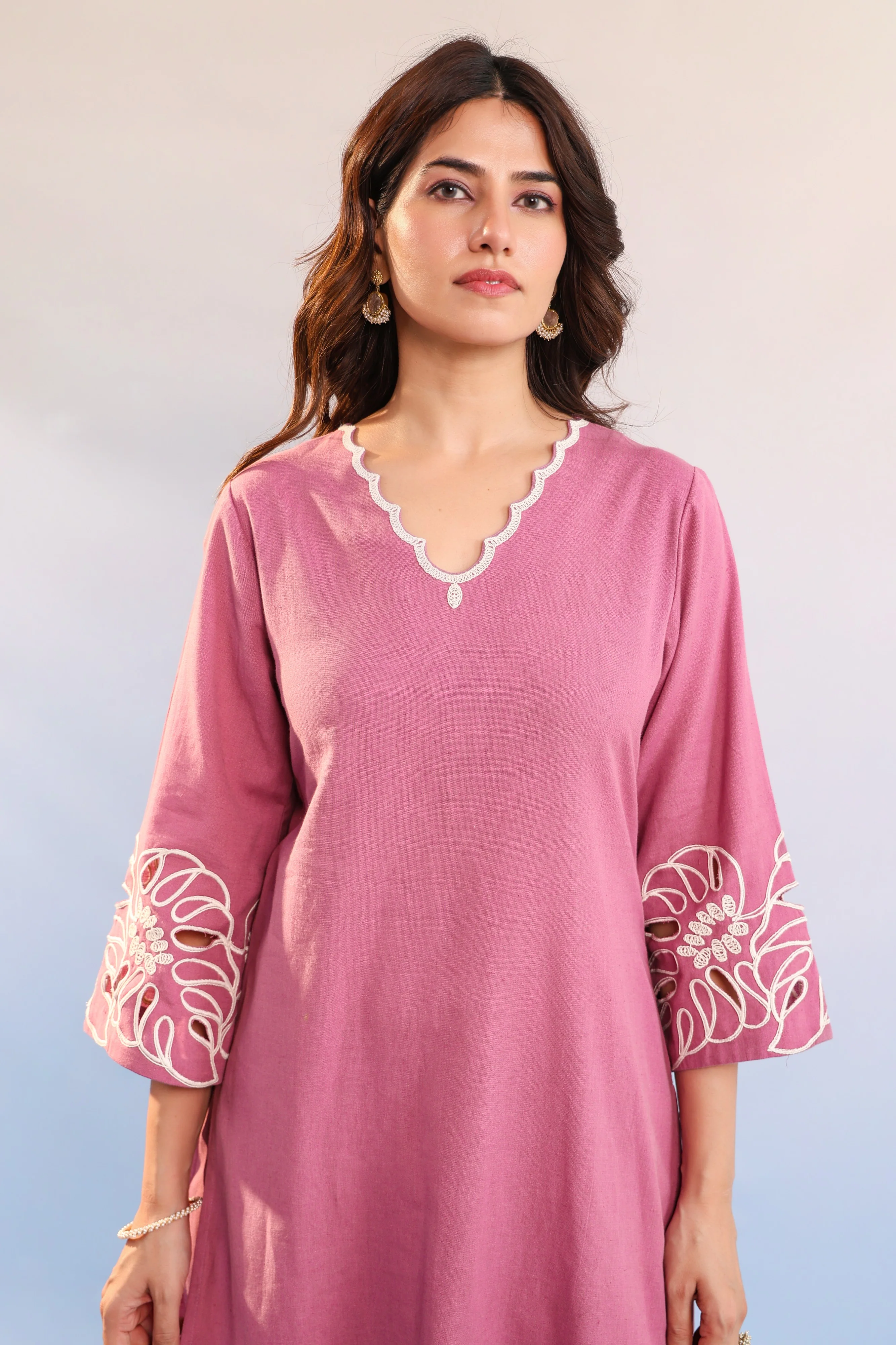 Purna blossom cotton kurta pant set - Image 6