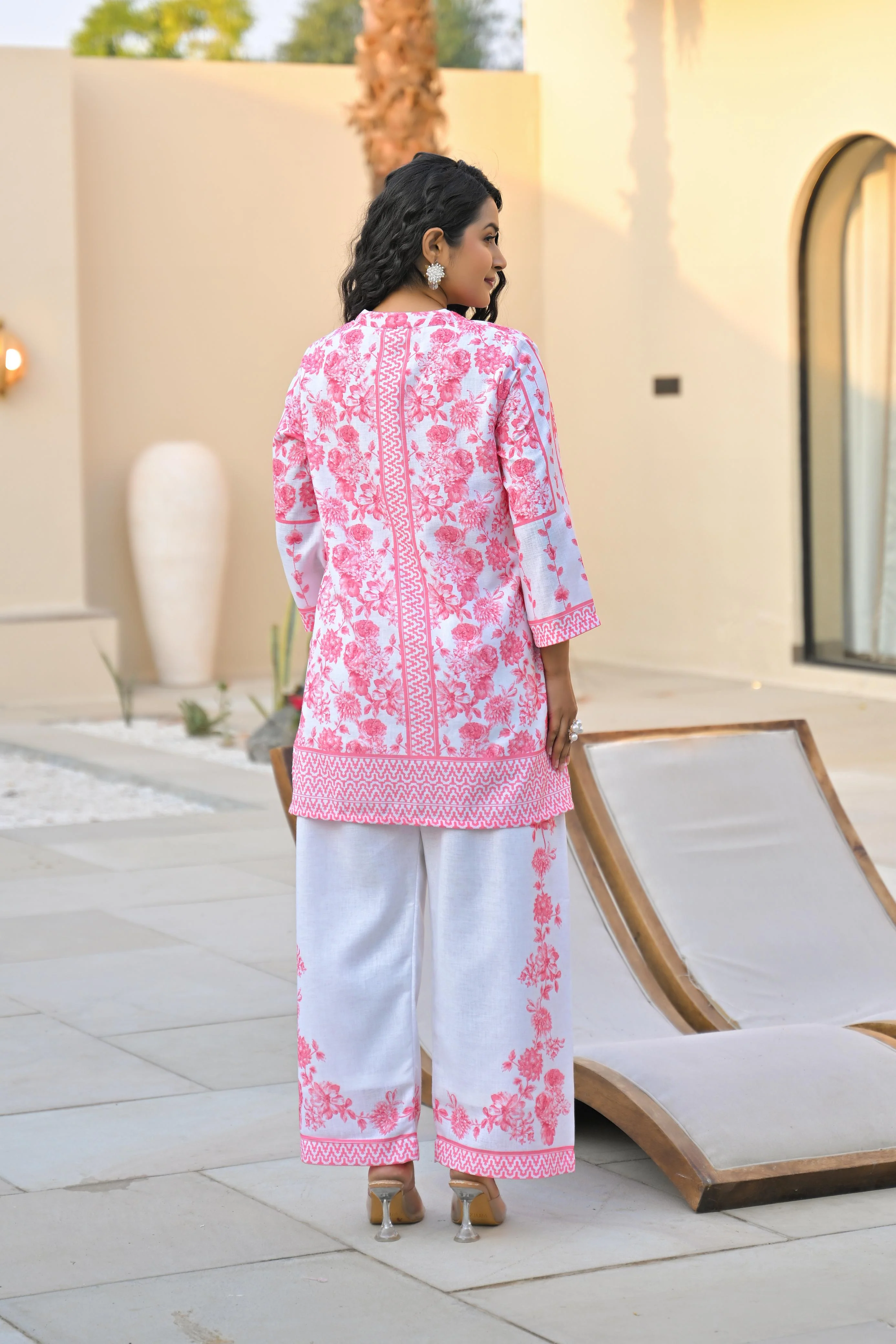 Vastramaya Blush cotton co-ord set - Image 3