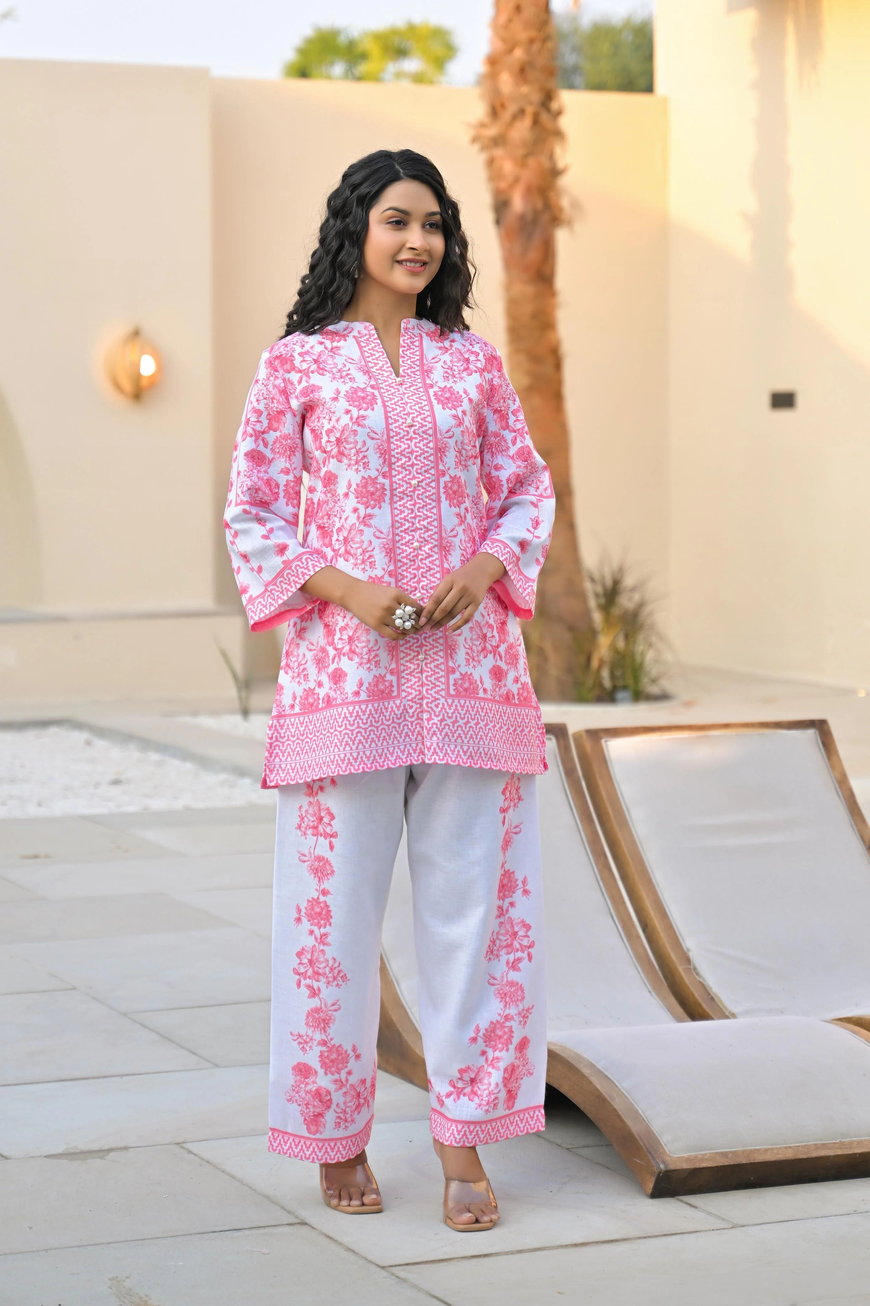 Vastramaya Blush cotton co-ord set - Image 4