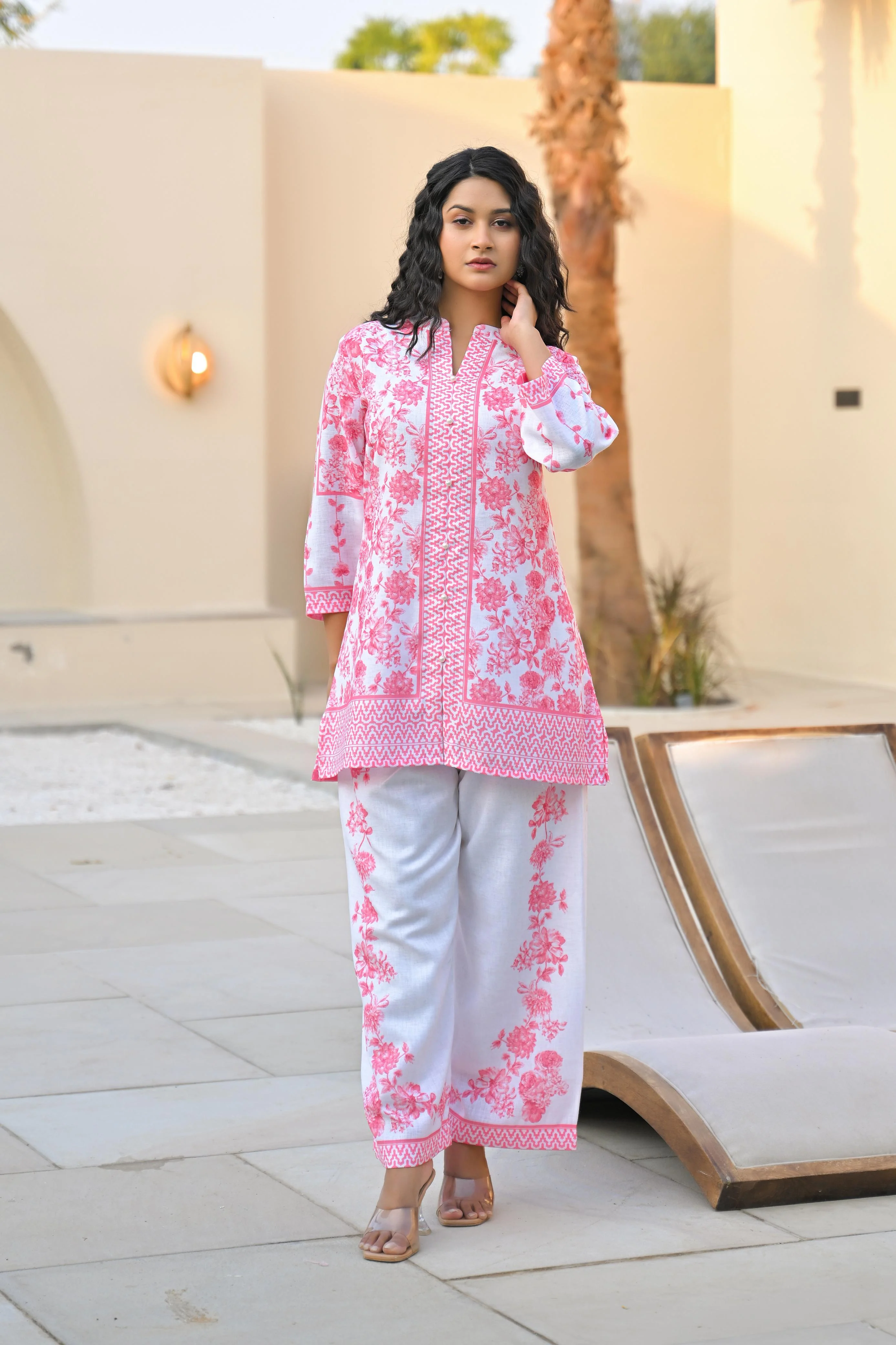Vastramaya Blush cotton co-ord set - Image 5