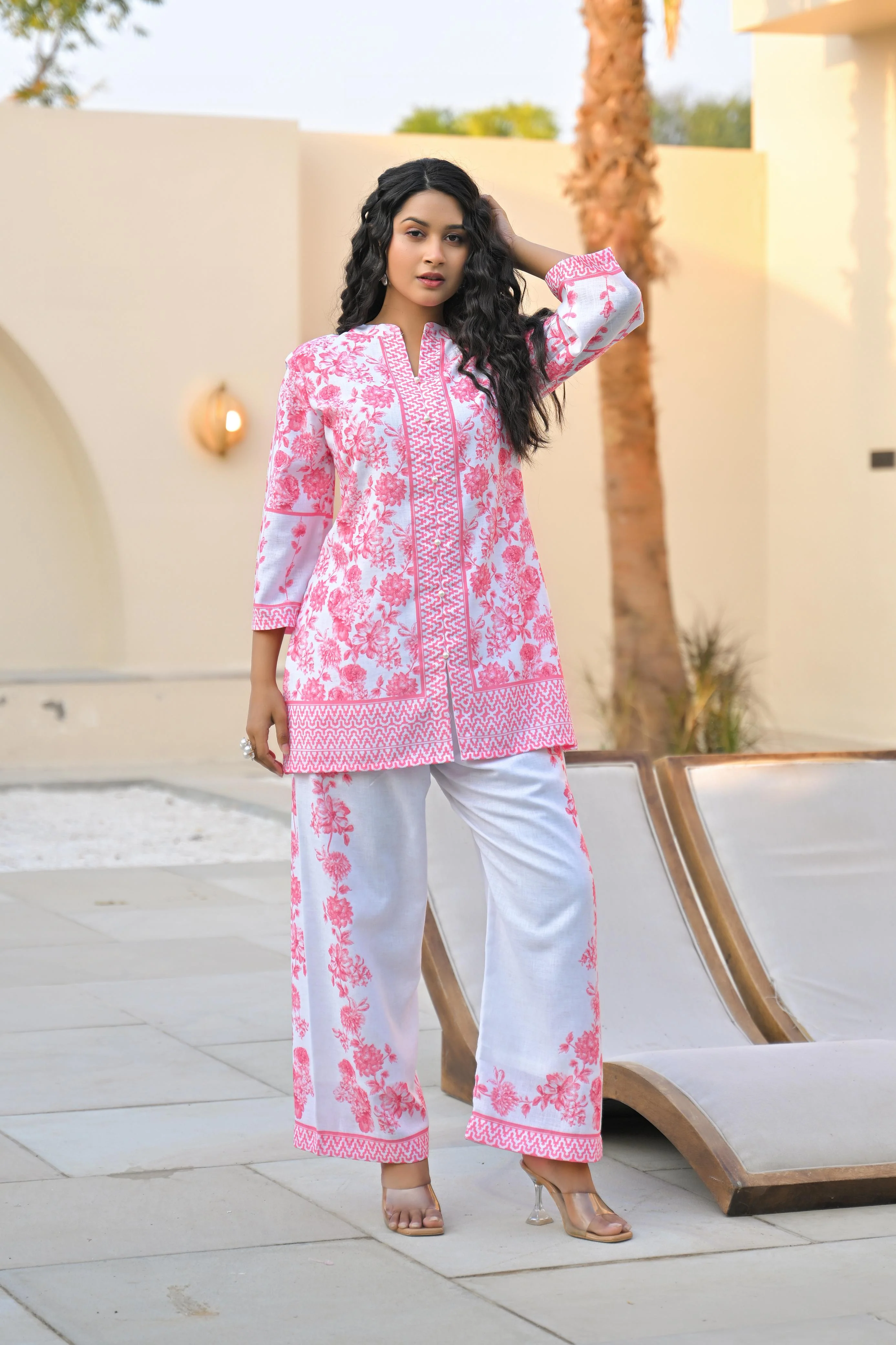 Vastramaya Blush cotton co-ord set - Image 8