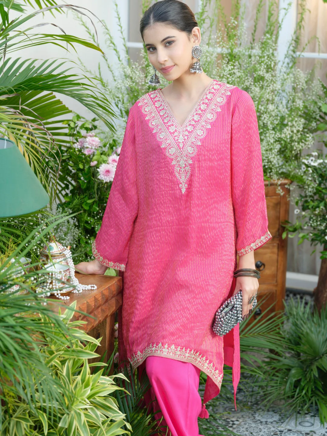 Palash cameo fusion work co-ord set - Image 12