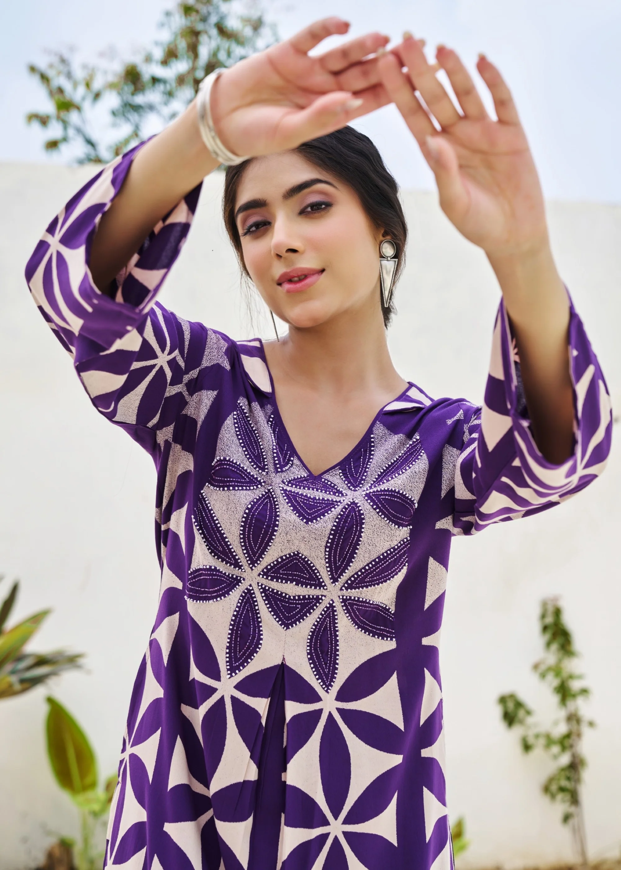 Kabool Thistle Printed Kurta pant set - Image 7