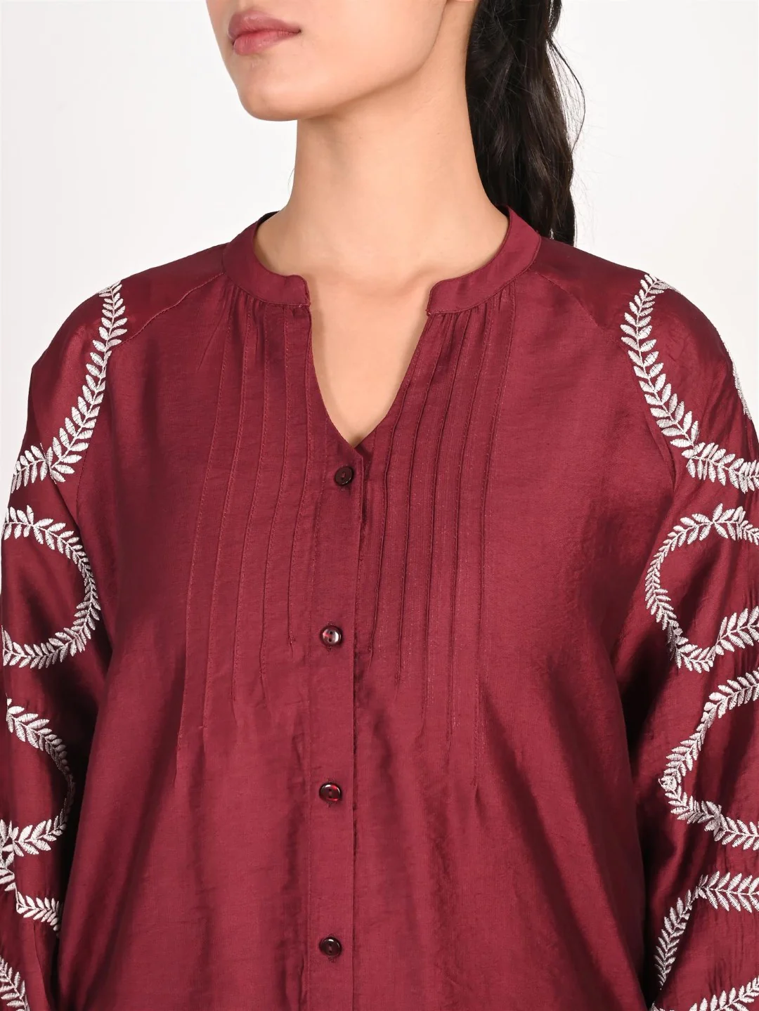 Sharanya Mulberry Work Co-ord Set - Image 3