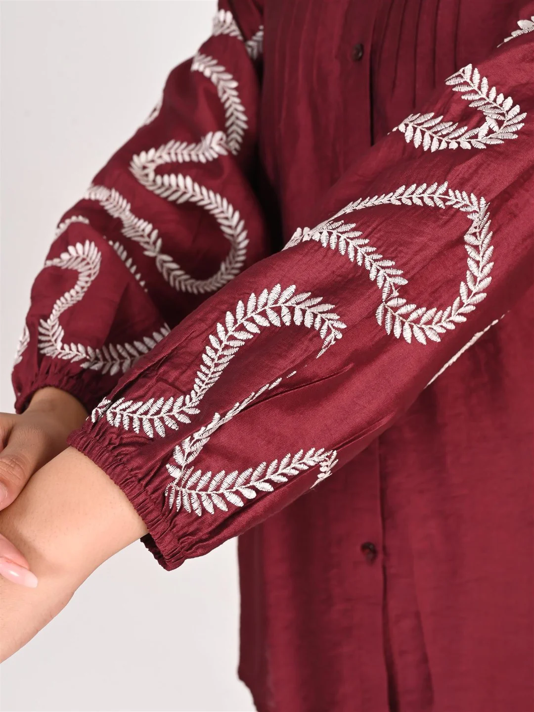 Sharanya Mulberry Work Co-ord Set - Image 5